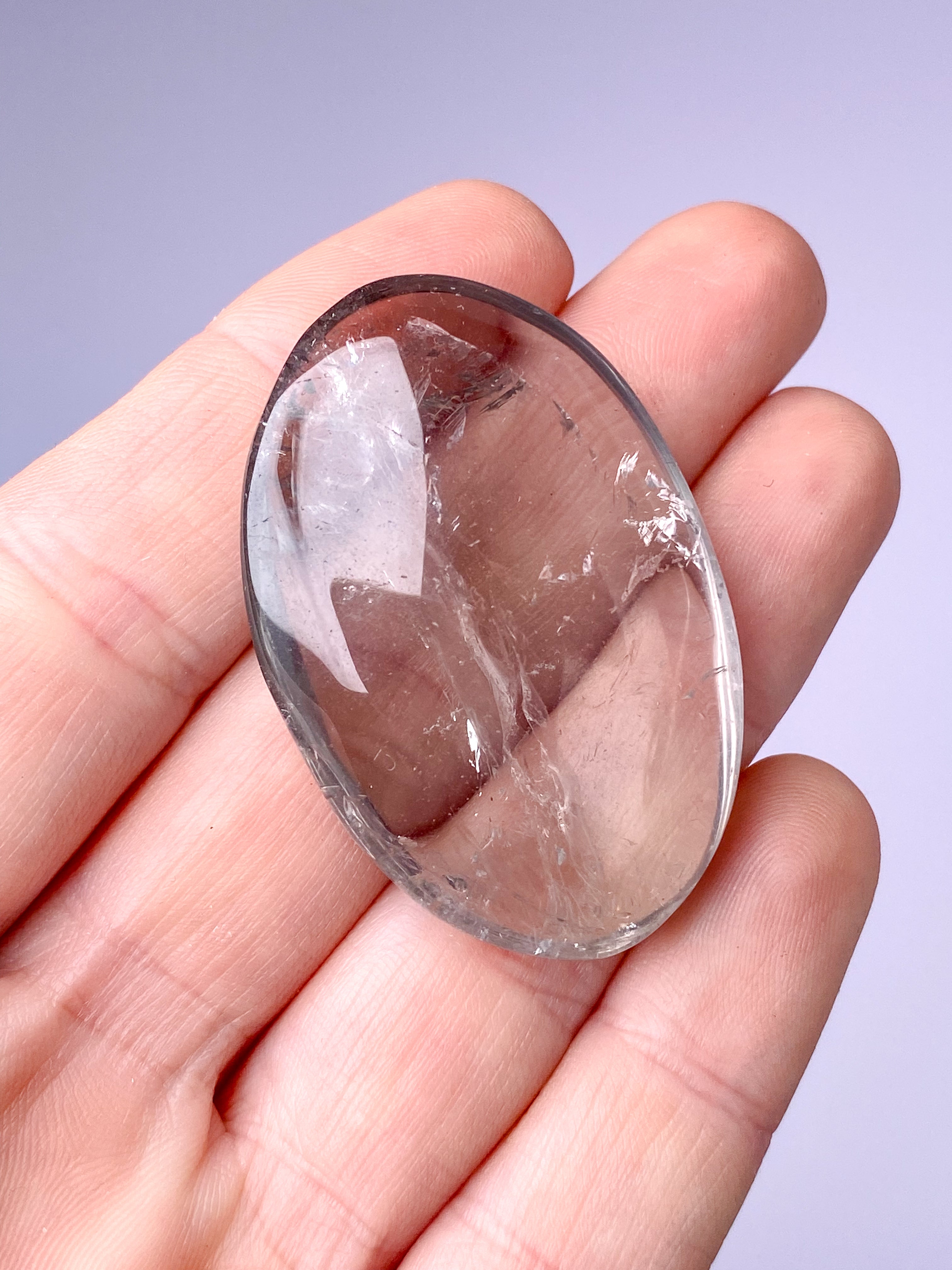 Prasiolit Palmstone (Nr. 4) Grøn Ametyst