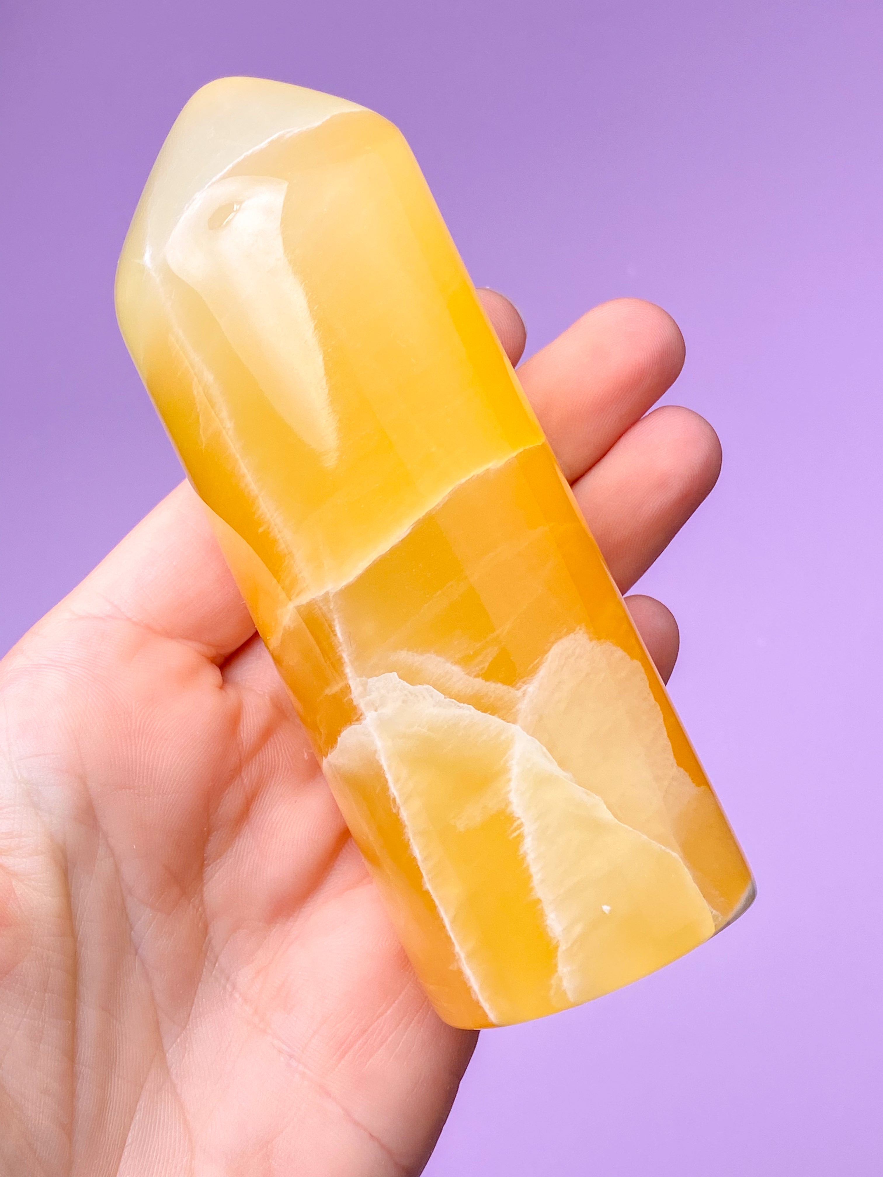 Honeycomb Calcit Tårn (Nr. 14)