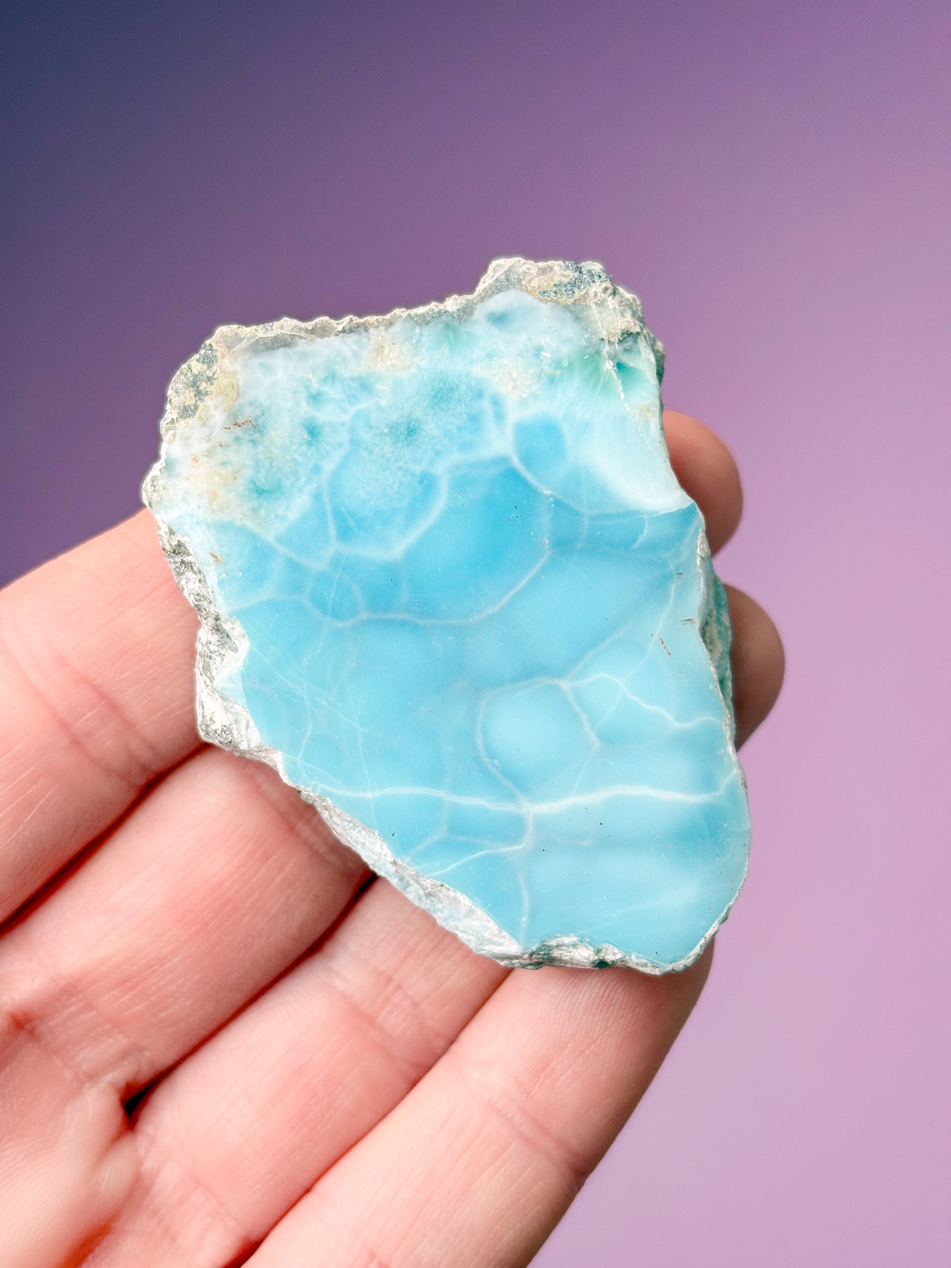 Larimar Raw Polished (No. 45) Exclusive Quality