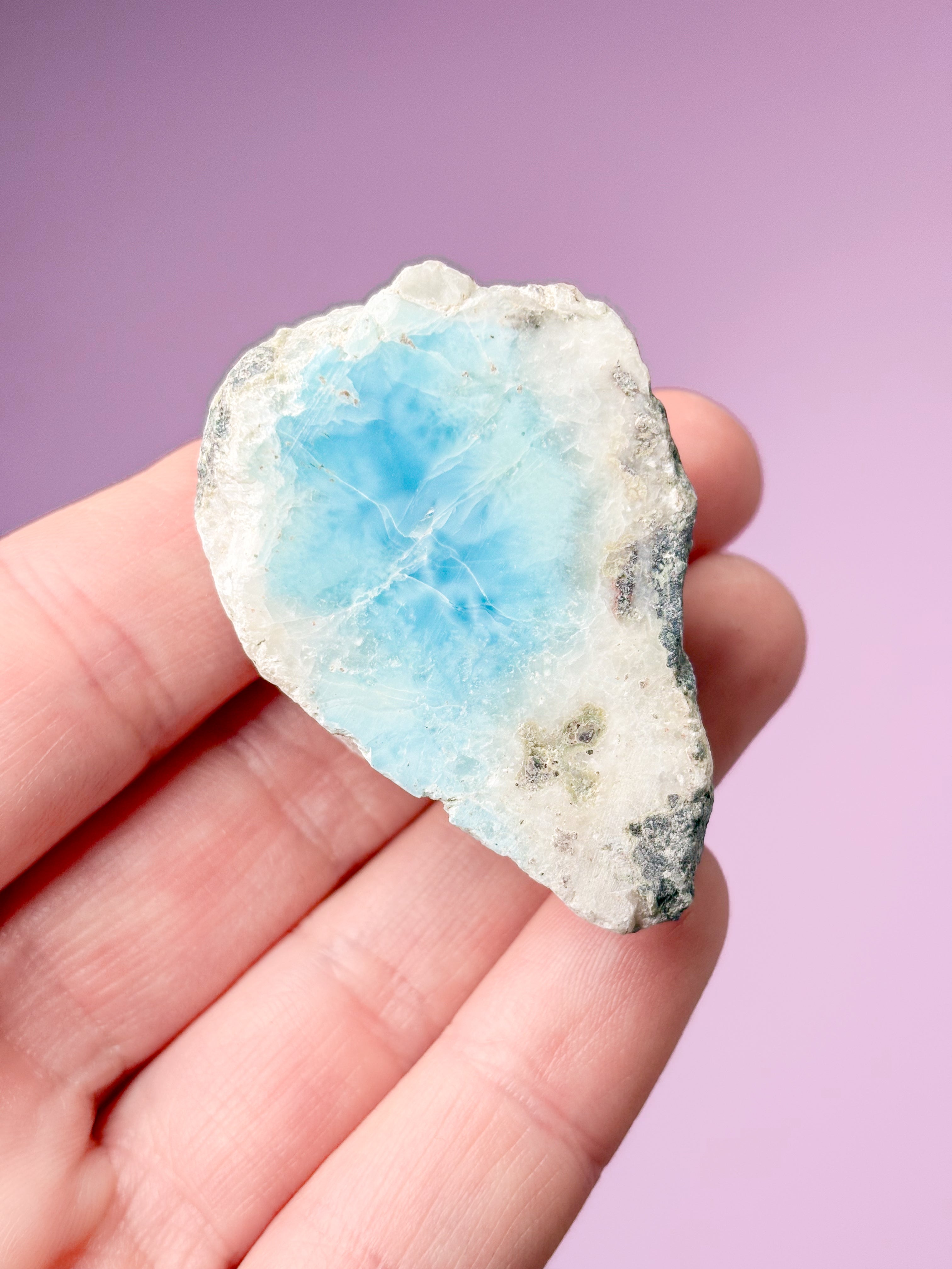 Larimar Raw Polished (No. 46) Exclusive Quality