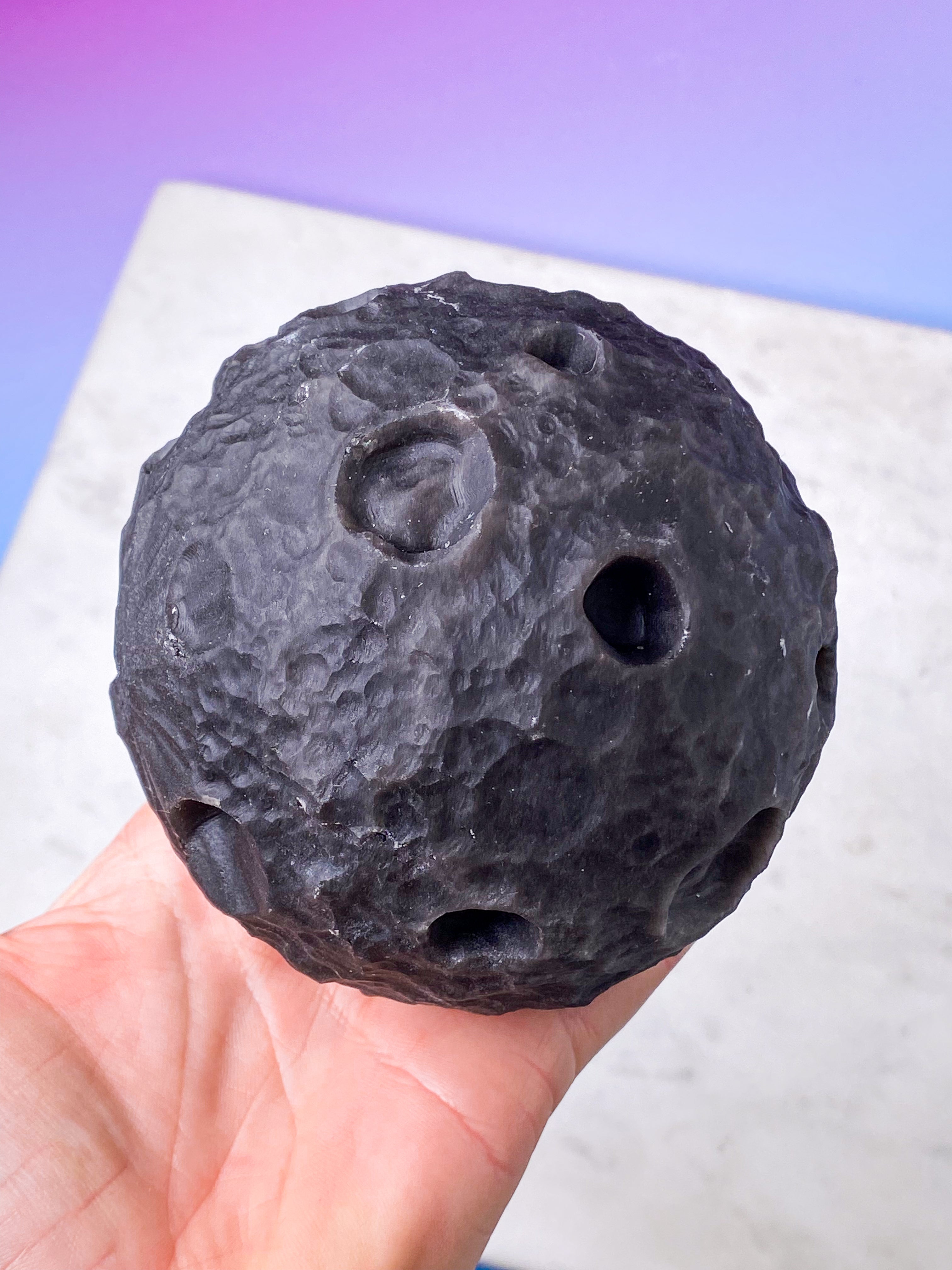 Jättemåne av silverobsidian (nr 2)