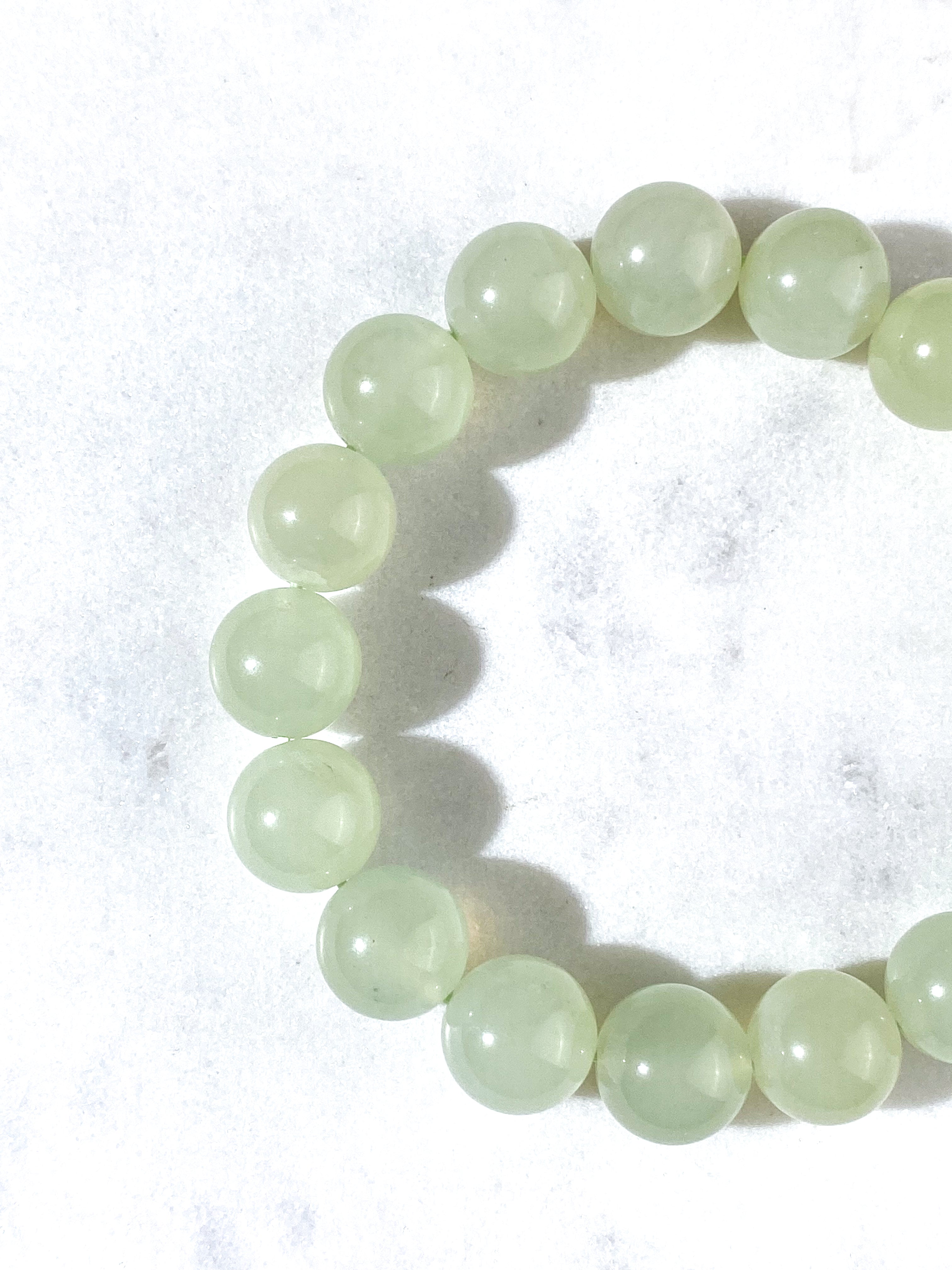 Chunky Jade Armbånd (12 mm)