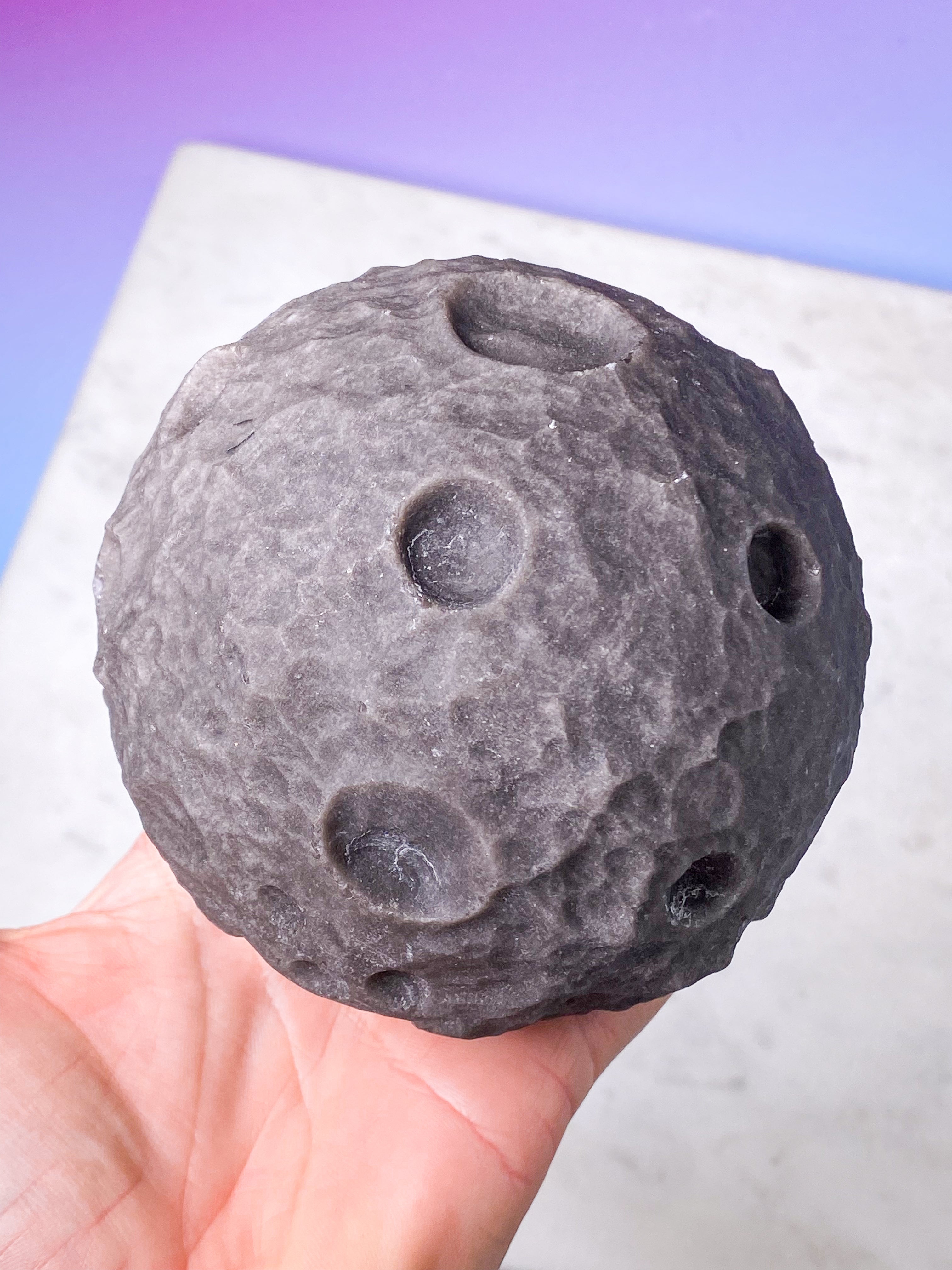 Jättemåne av silverobsidian (nr 5)