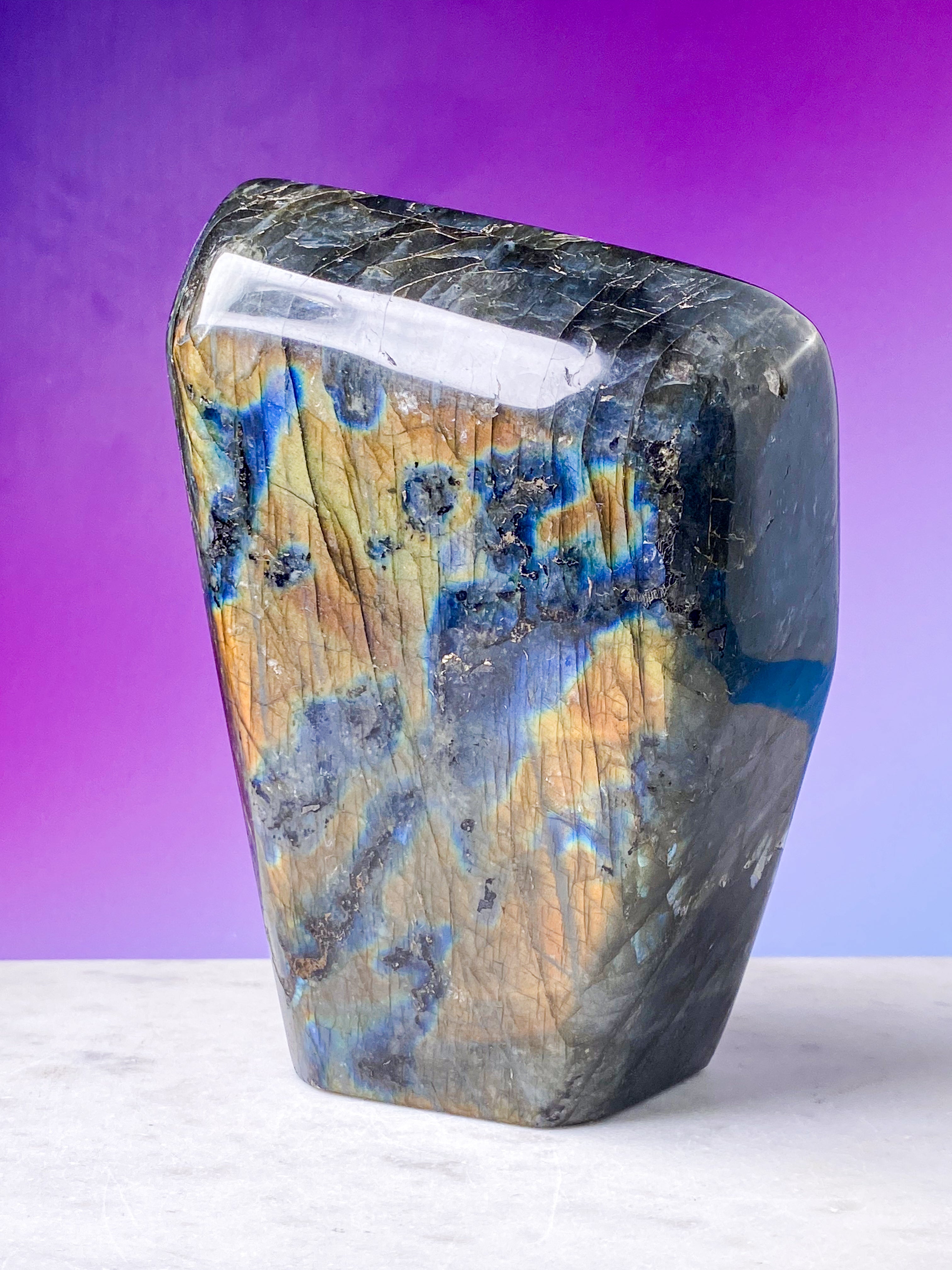 Kæmpe Lilla Labradorit Freeform (Nr. 1)