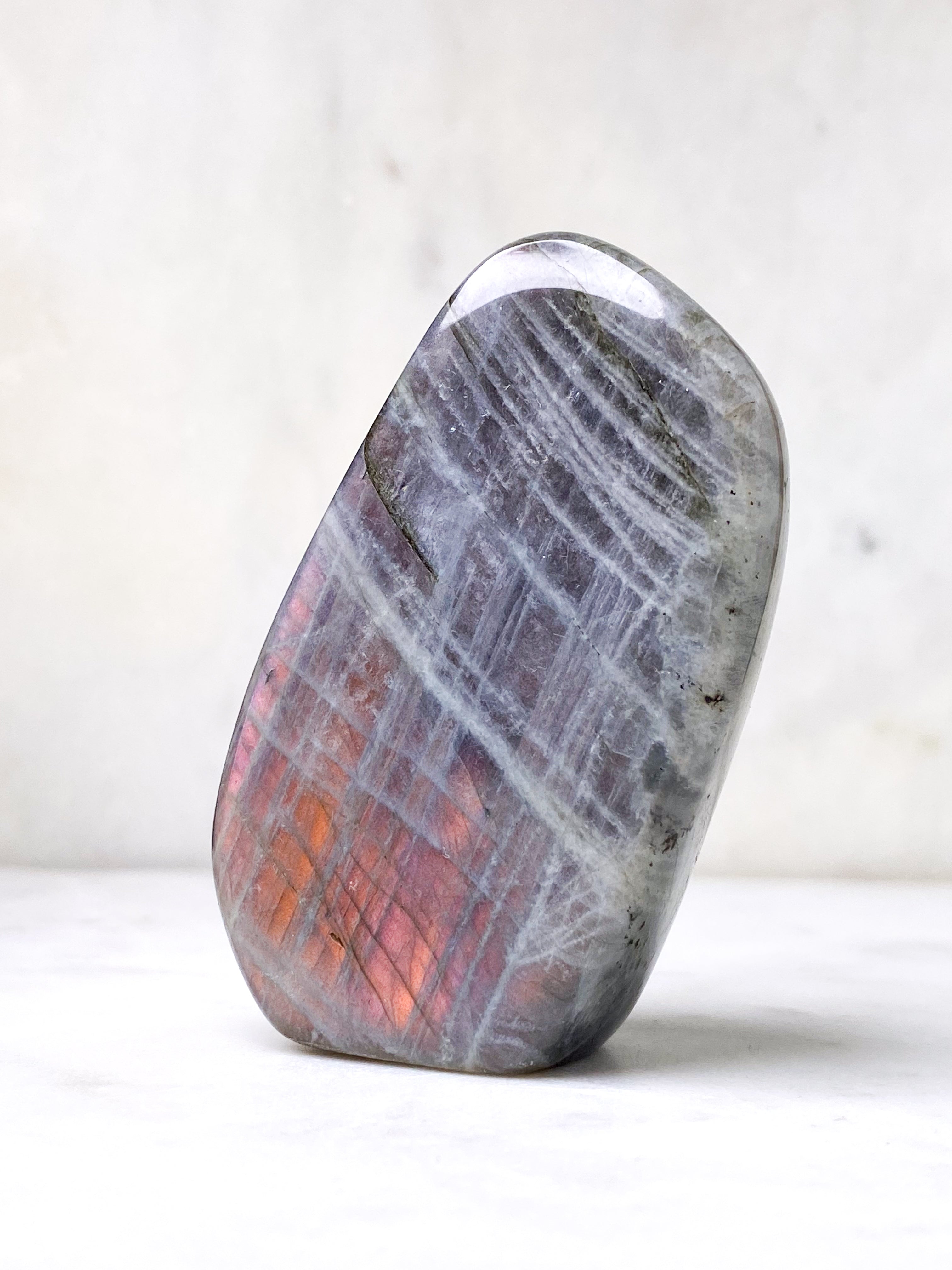 Guld labradorite hjärta