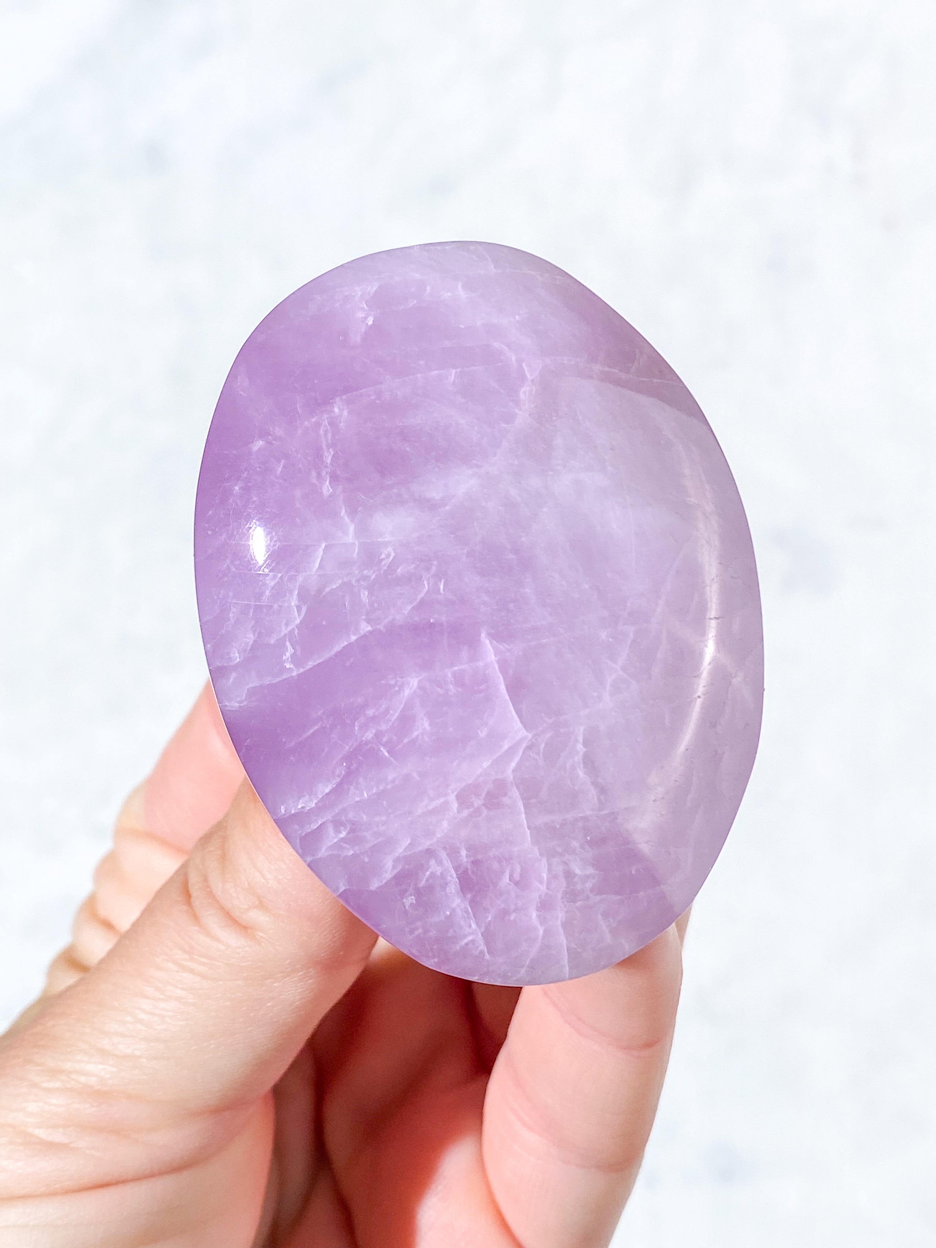 Kunzit Palmstone (Nr. 3) Eksklusiv