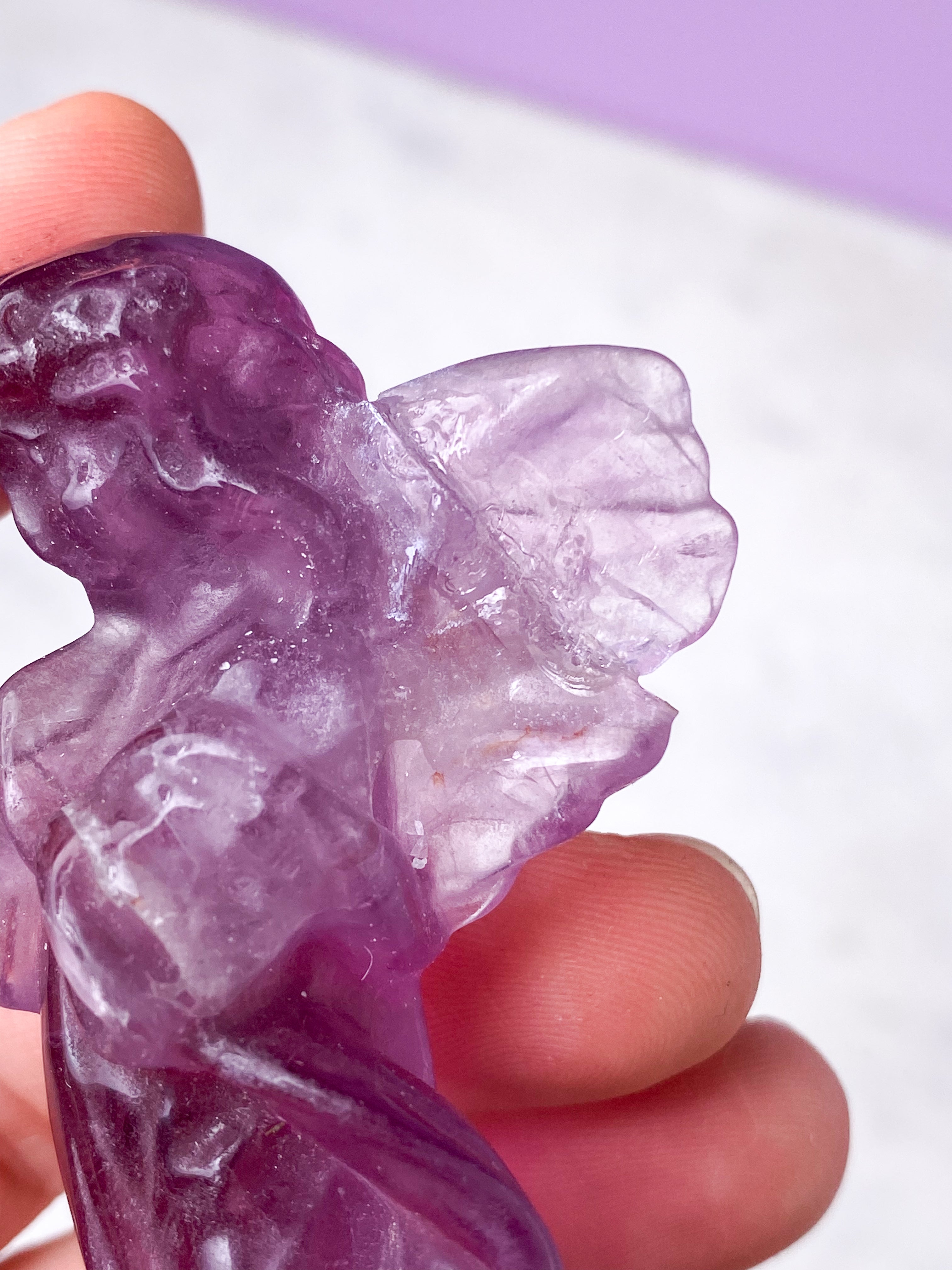 Vin röd fluorit torn - sällsynt