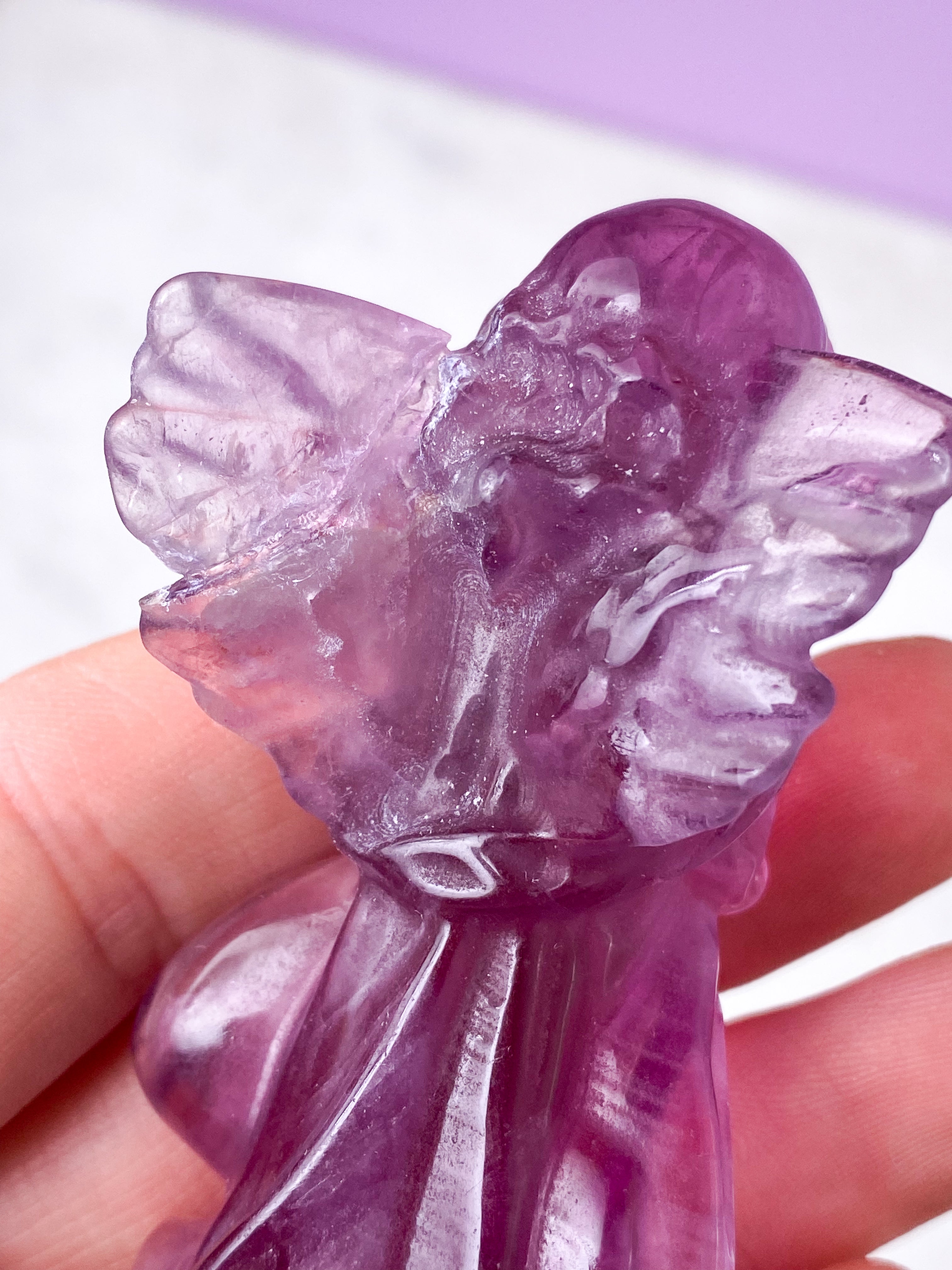 Vin röd fluorit torn - sällsynt