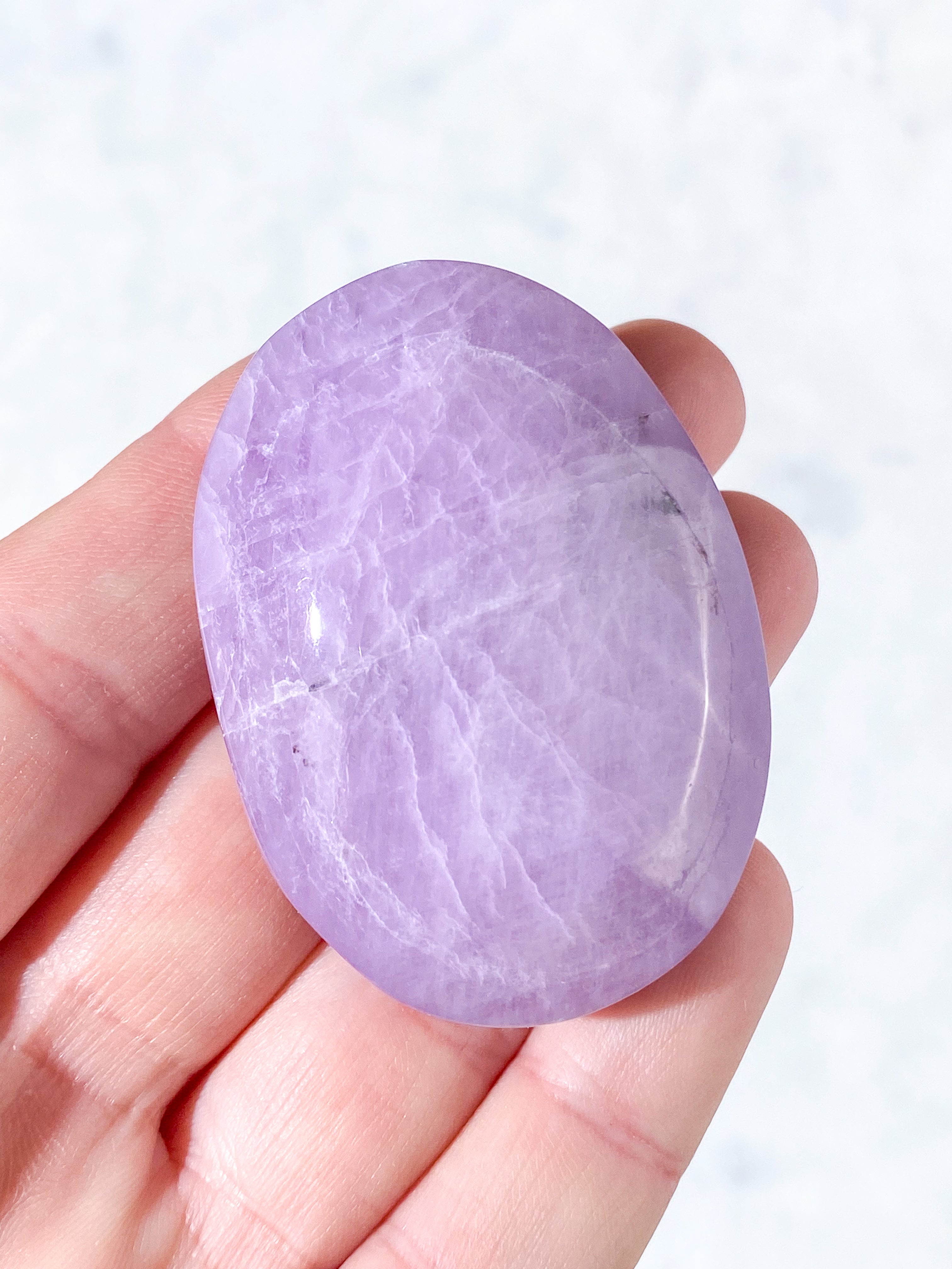 Kunzit Palmstone (Nr. 9) Eksklusiv