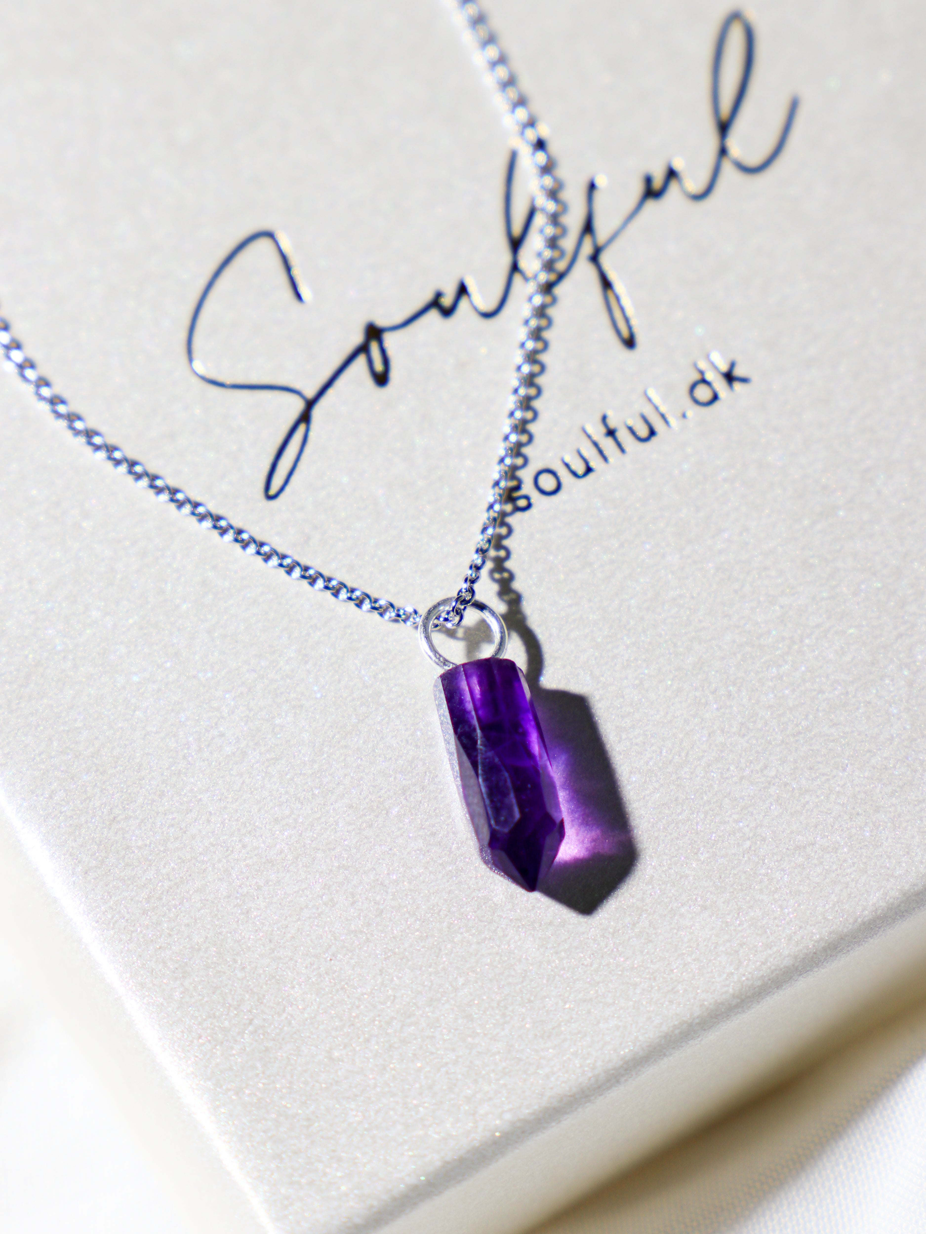 Ametyst Spids Halskæde