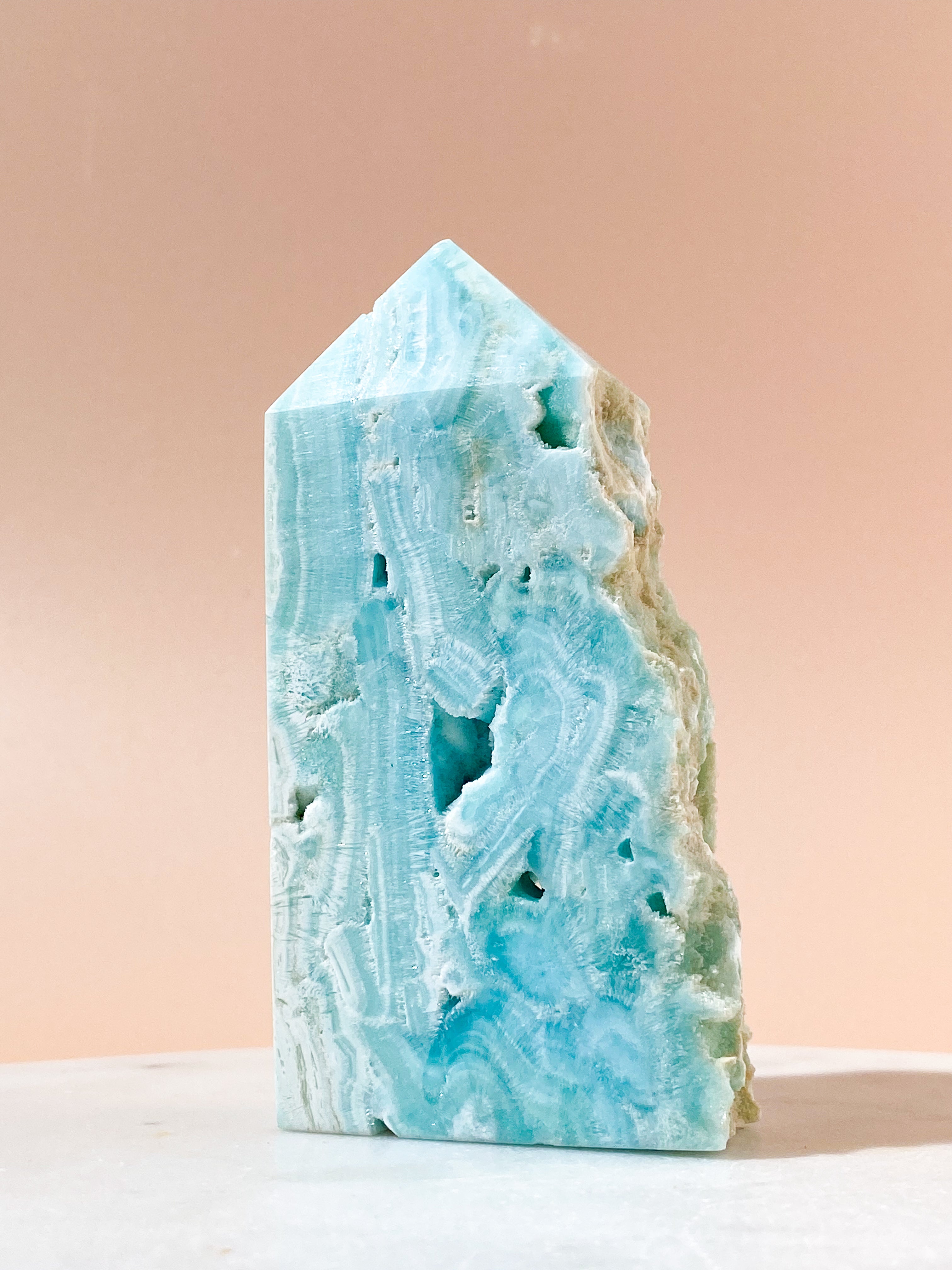Blå Hemimorphite Tårn (Nr. 1)