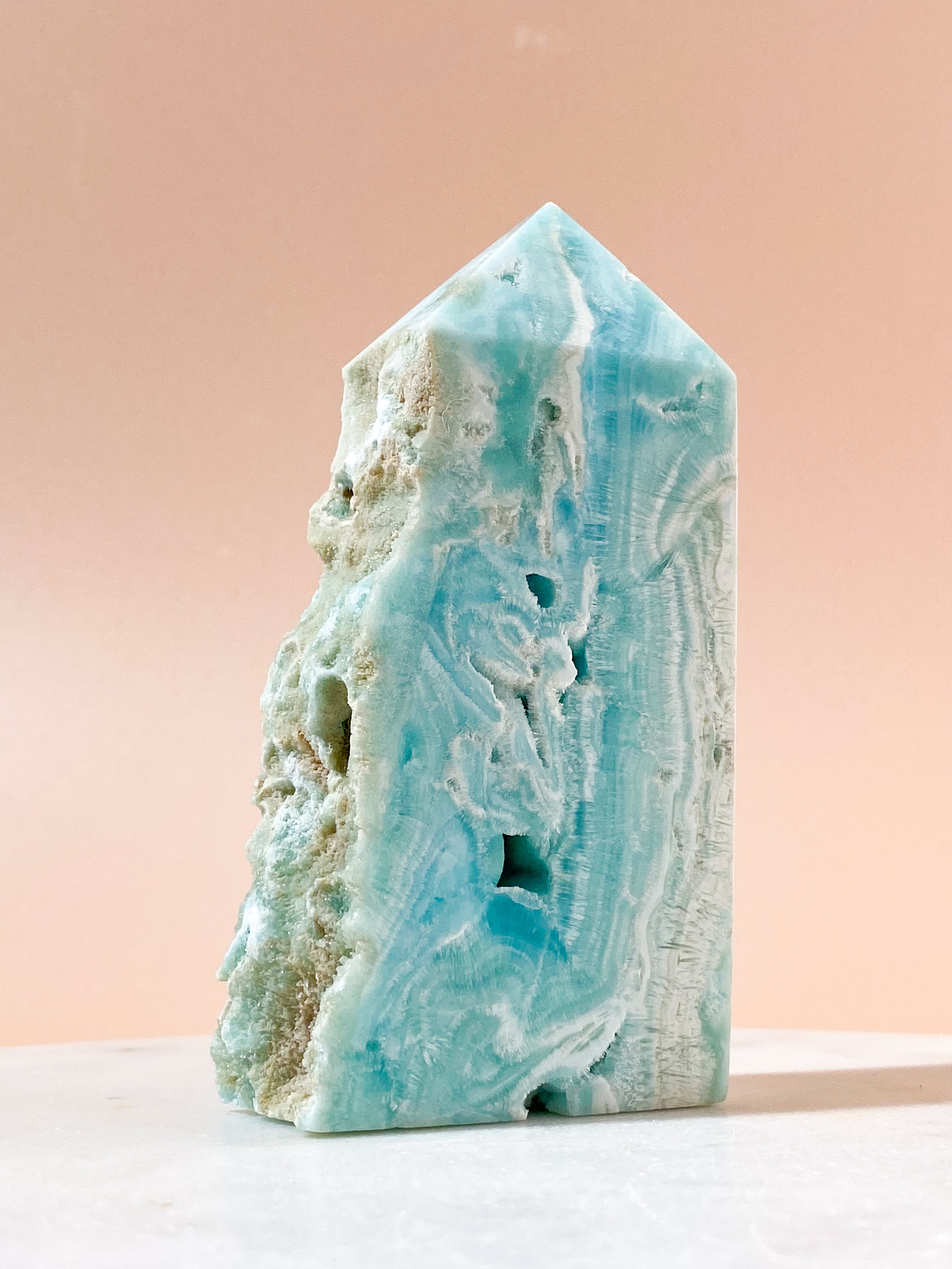 Blå Hemimorphite Tårn (Nr. 1)