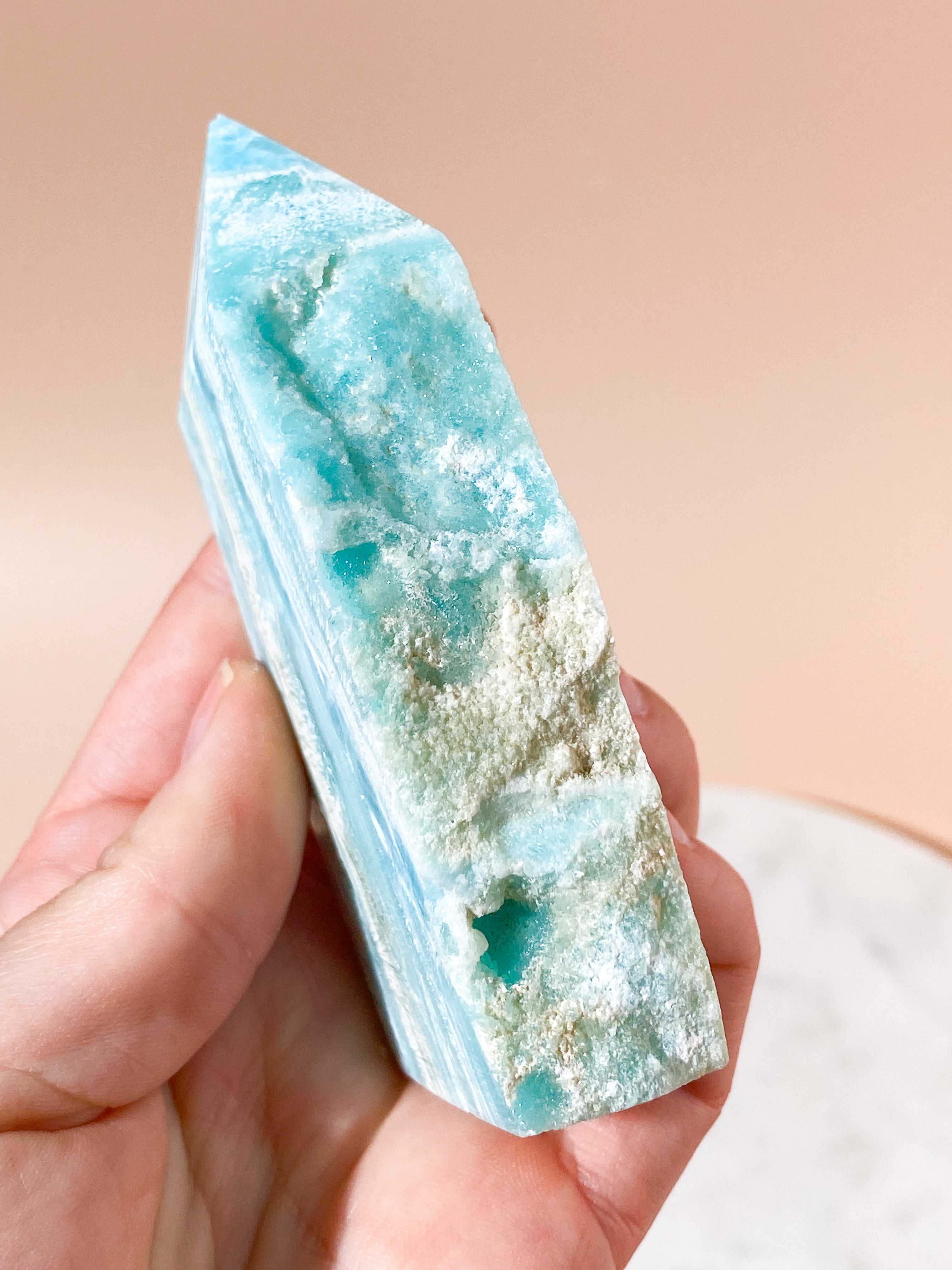 Blå Hemimorphite Torn (Nr. 2)