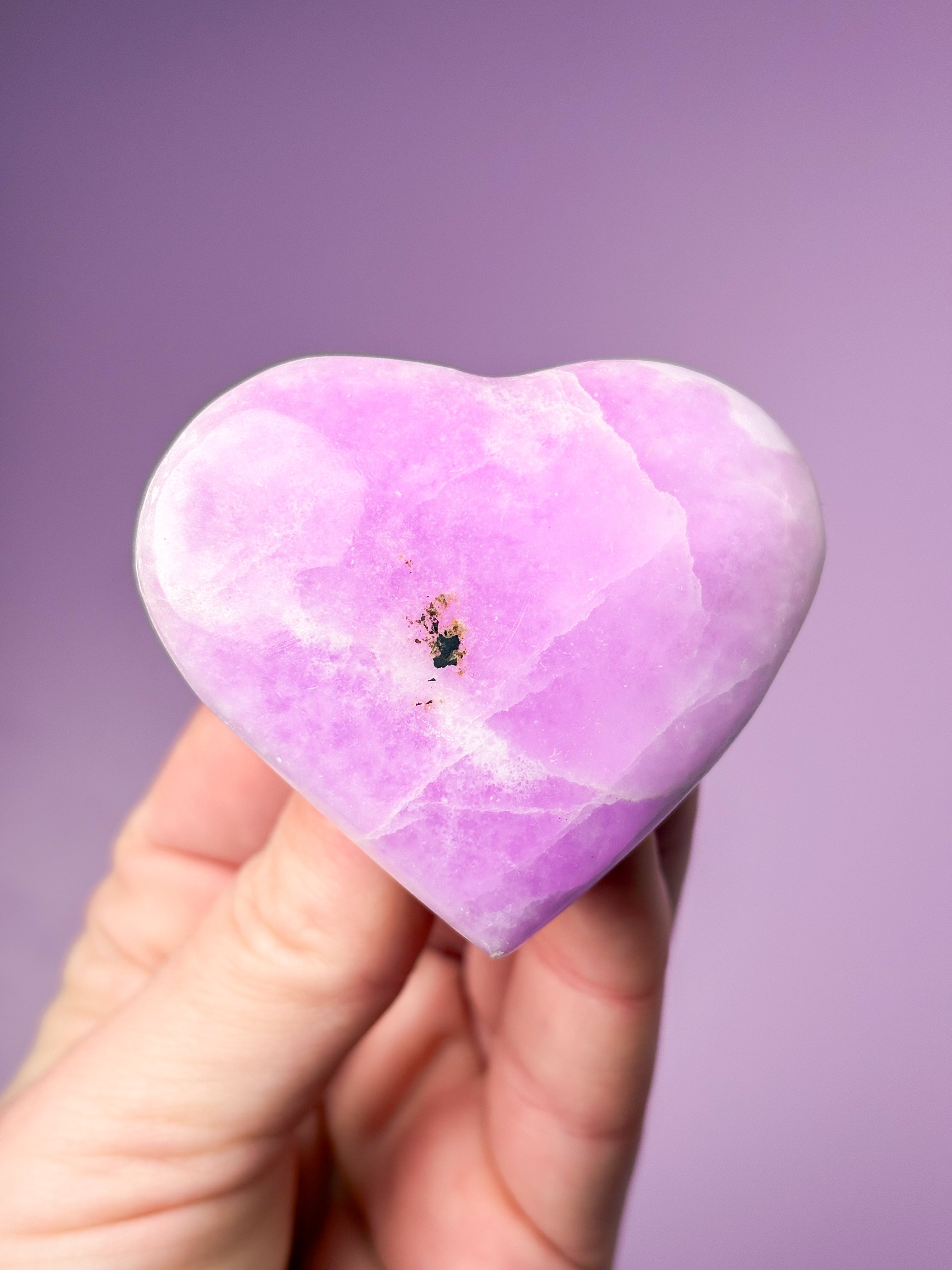 Pink Aragonit Hjerte (Nr. 9)