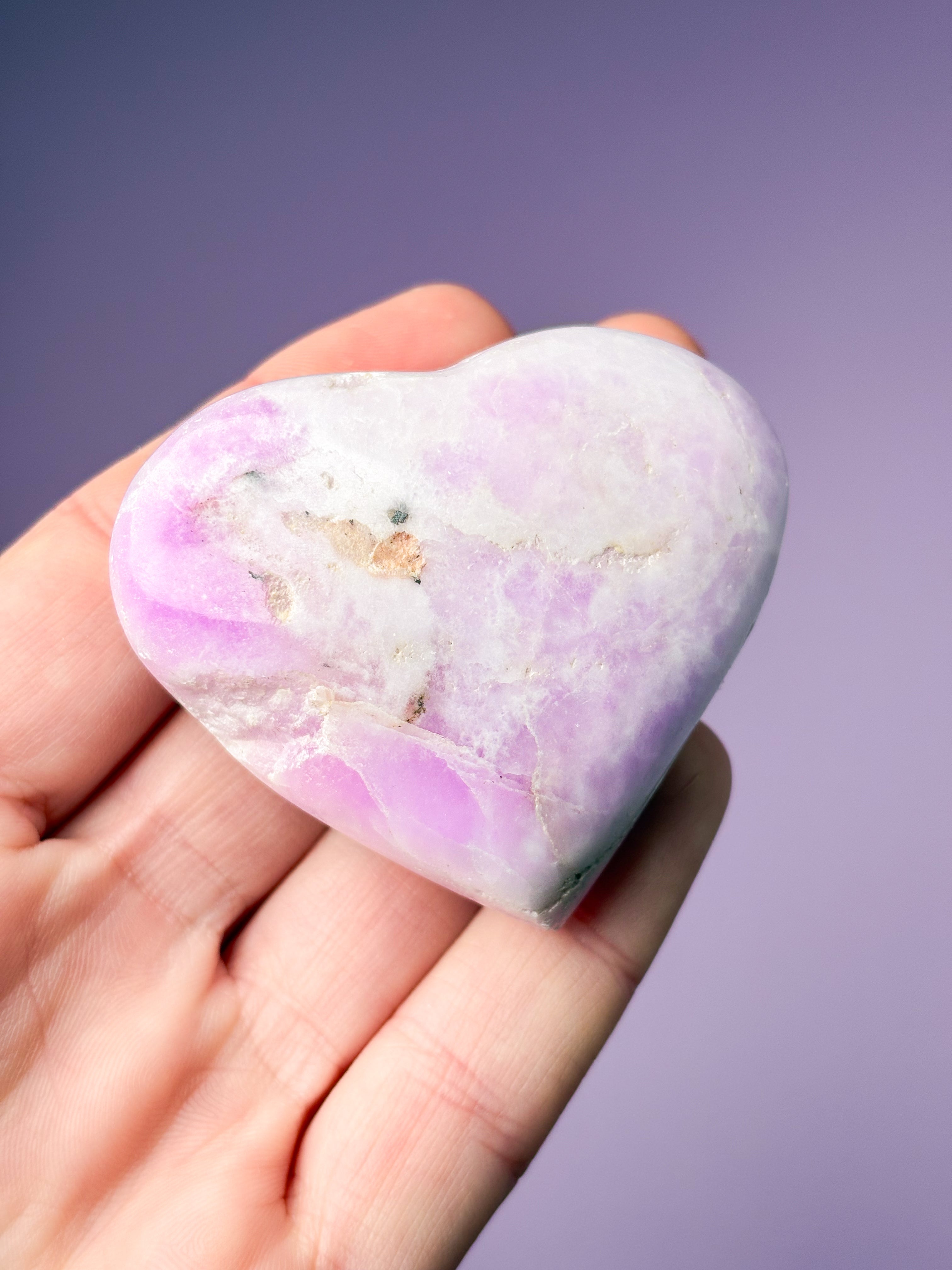 Pink Aragonit Hjerte (Nr. 9)