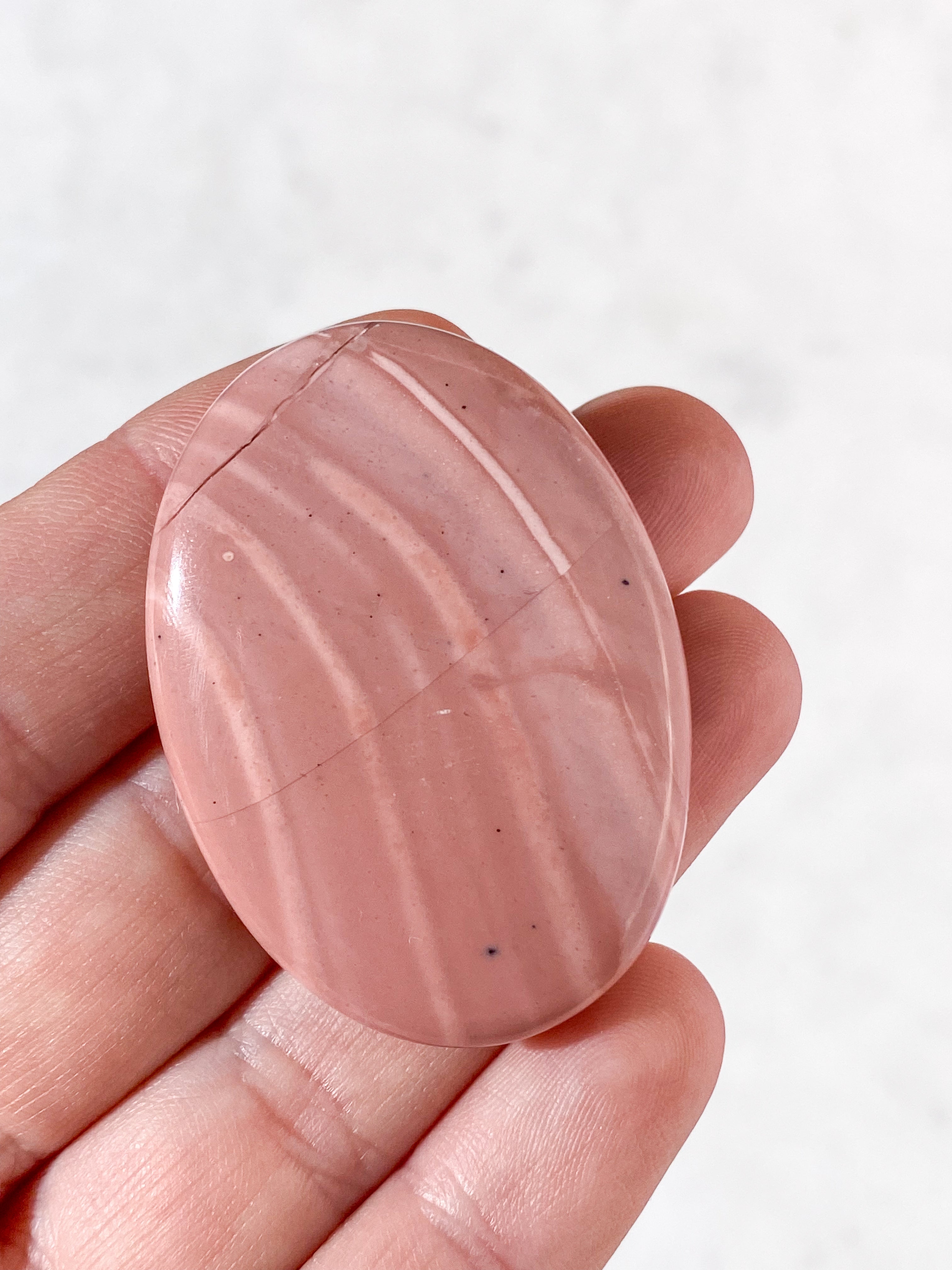 Pink Opal Palmstone (Nr. 6) fra Australien