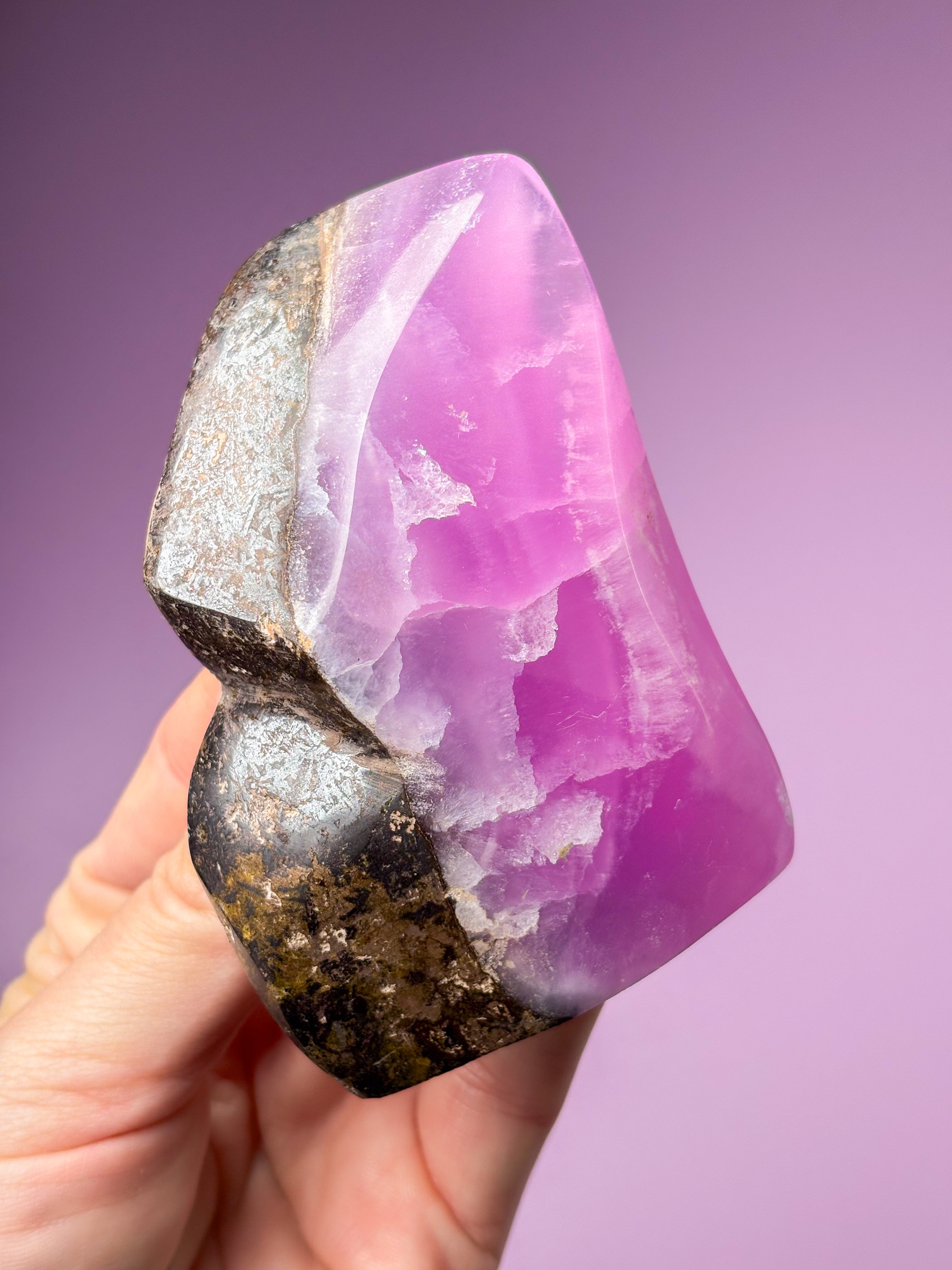 Rosa Aragonit Friform (nr 13)