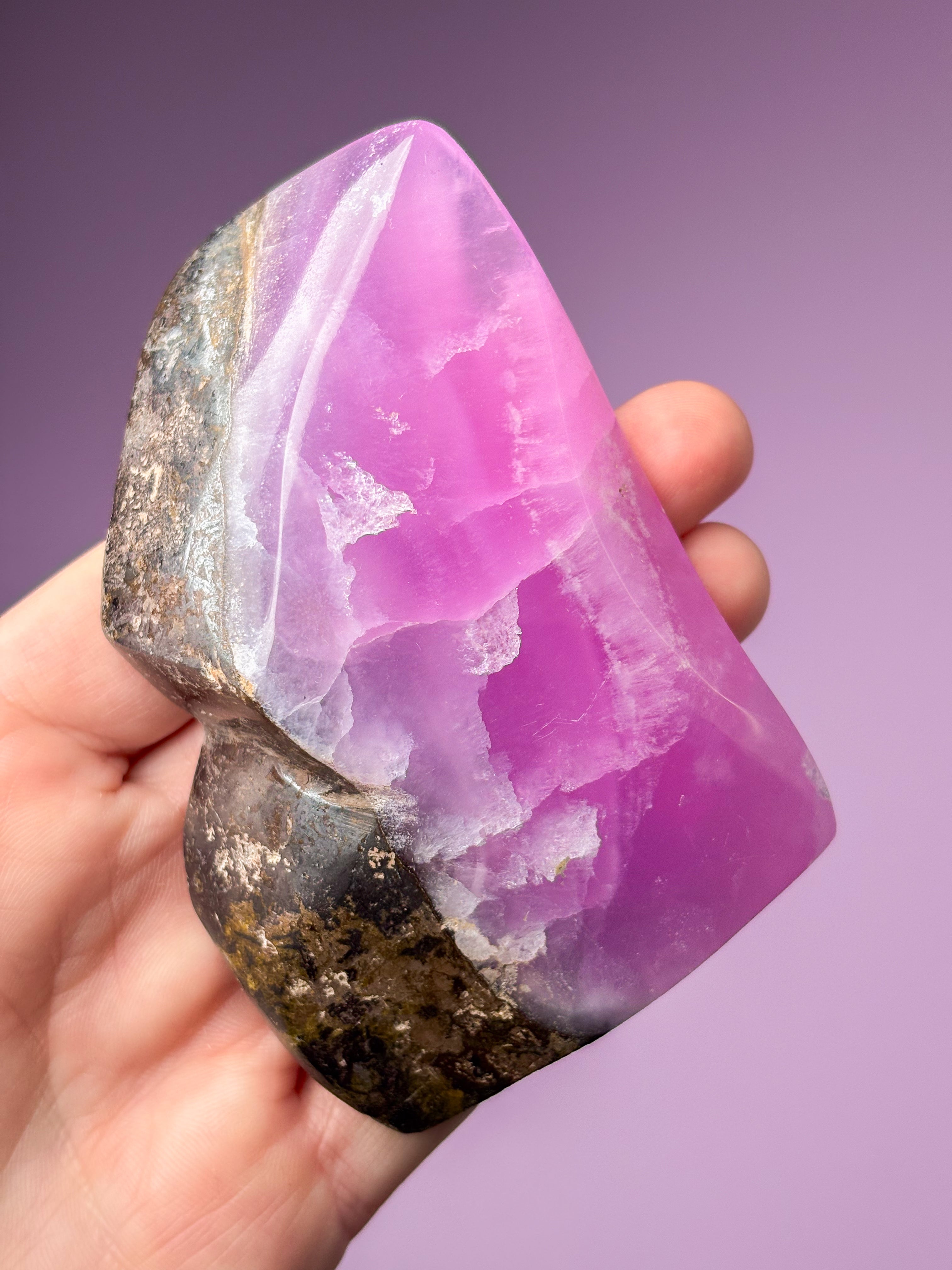 Rosa Aragonit Friform (nr 13)