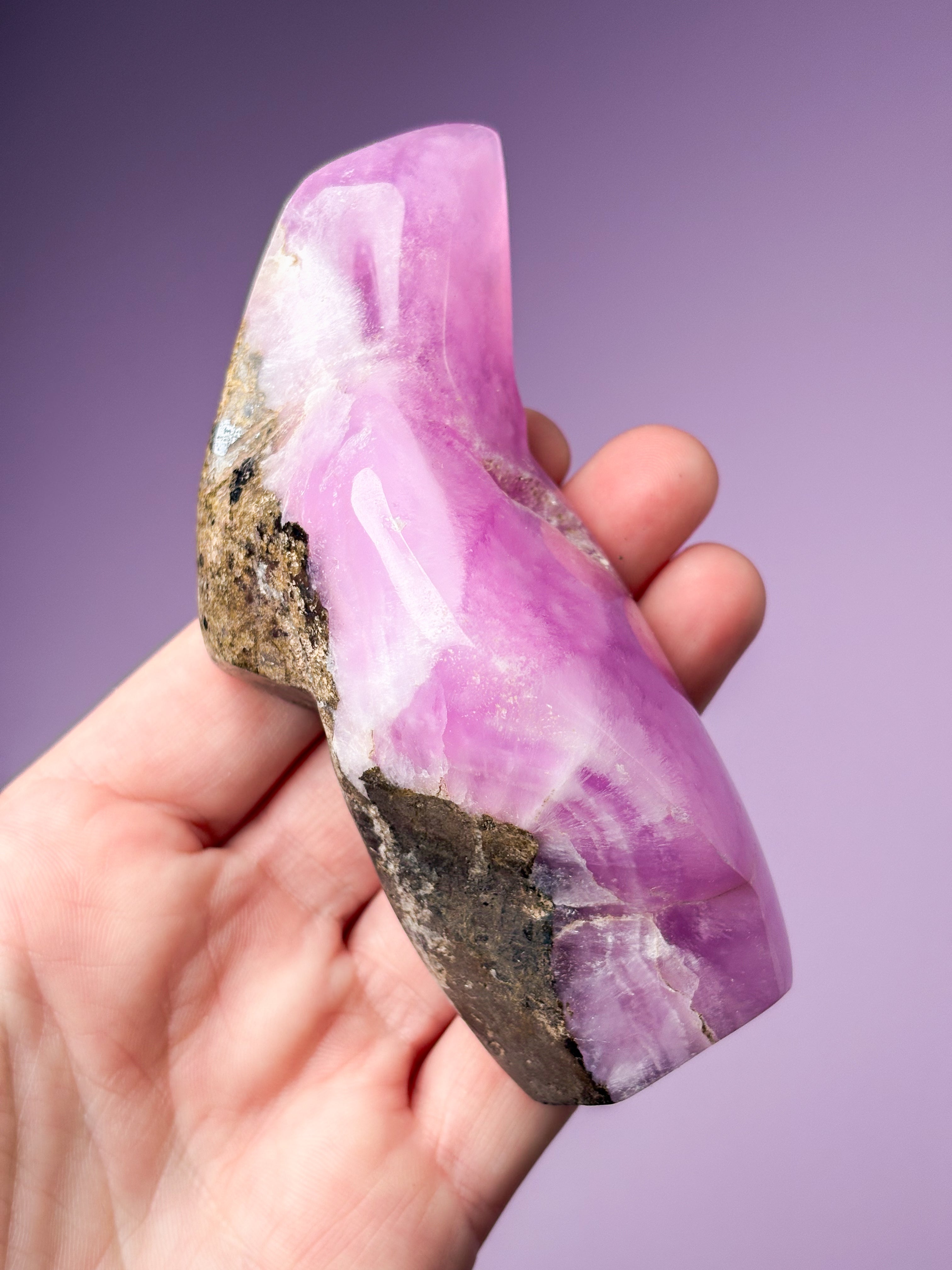 Rosa Aragonit Friform (nr 16)