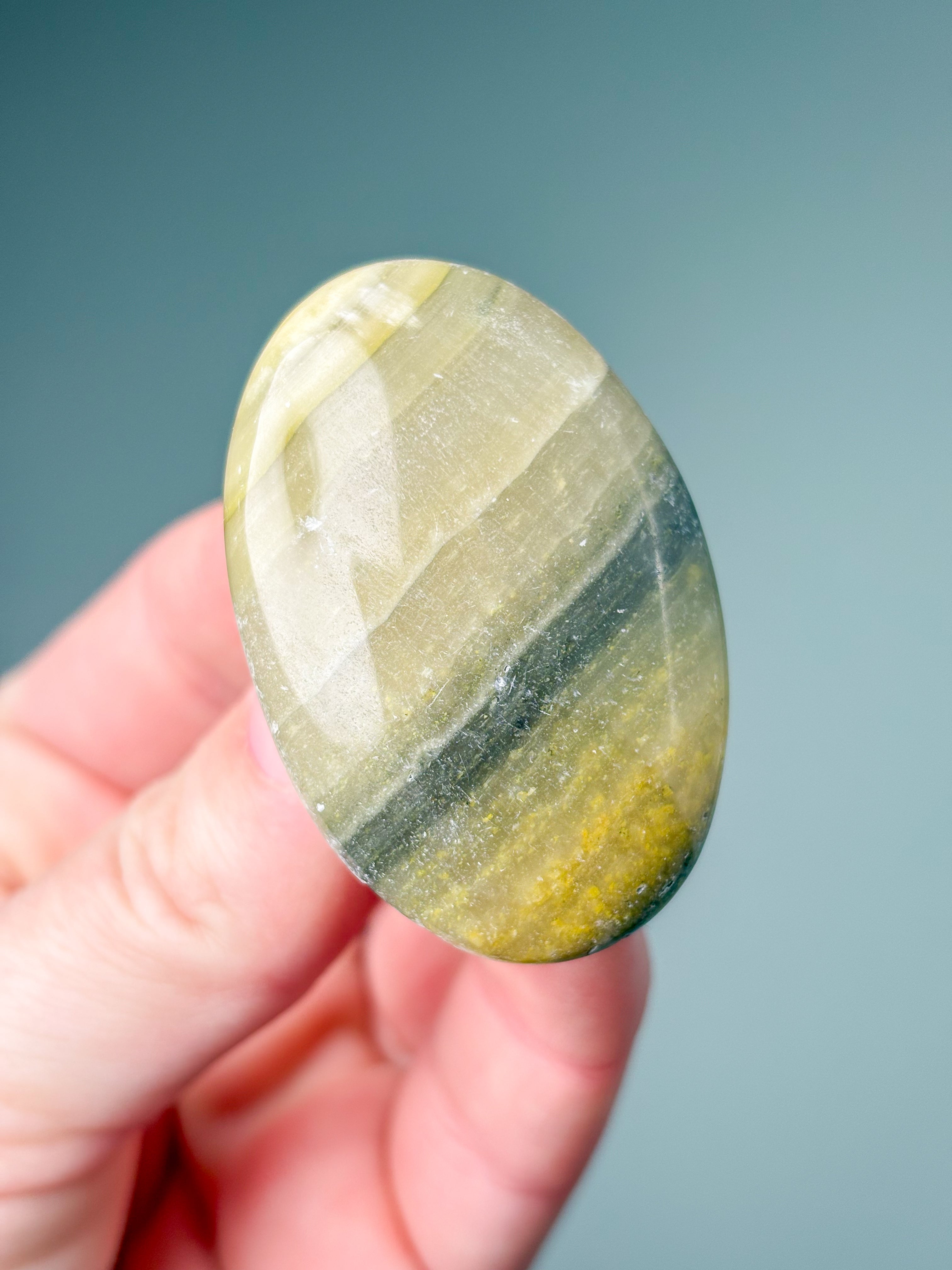 Bumble Bee Calcit Palmstone (Nr. 12)