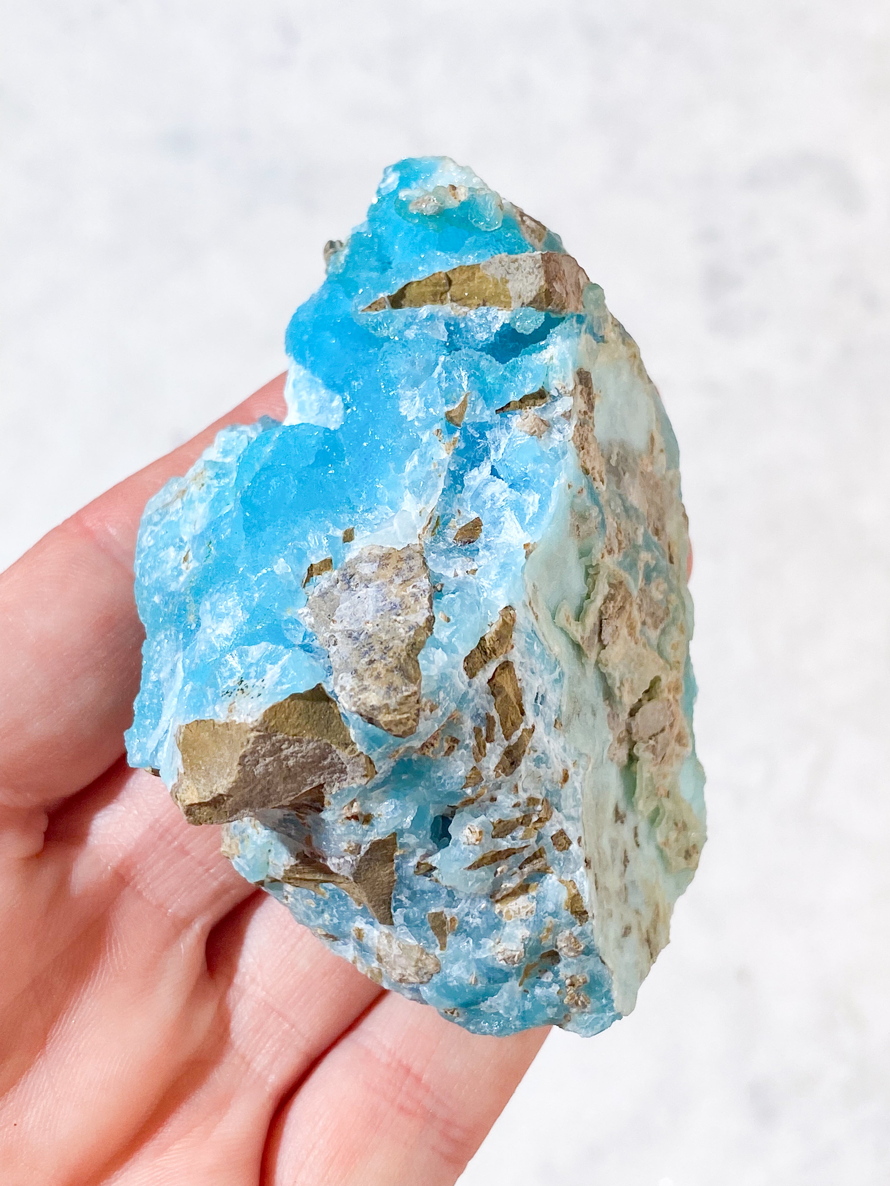 Blå Hemimorphite Klynge (Nr. 2)