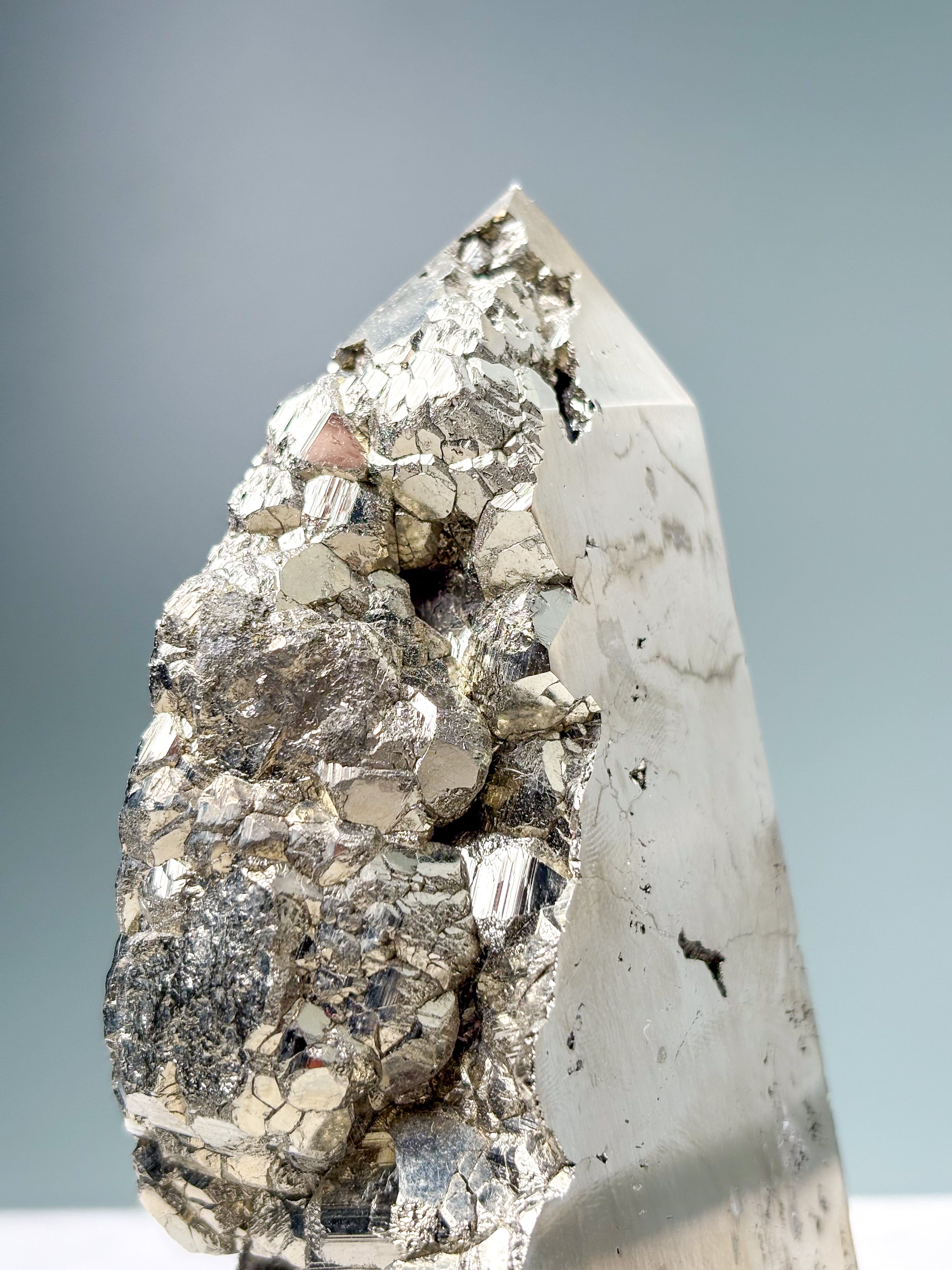 Druzy Pyrit Tårn (Nr. 2) Eksklusiv Kvalitet