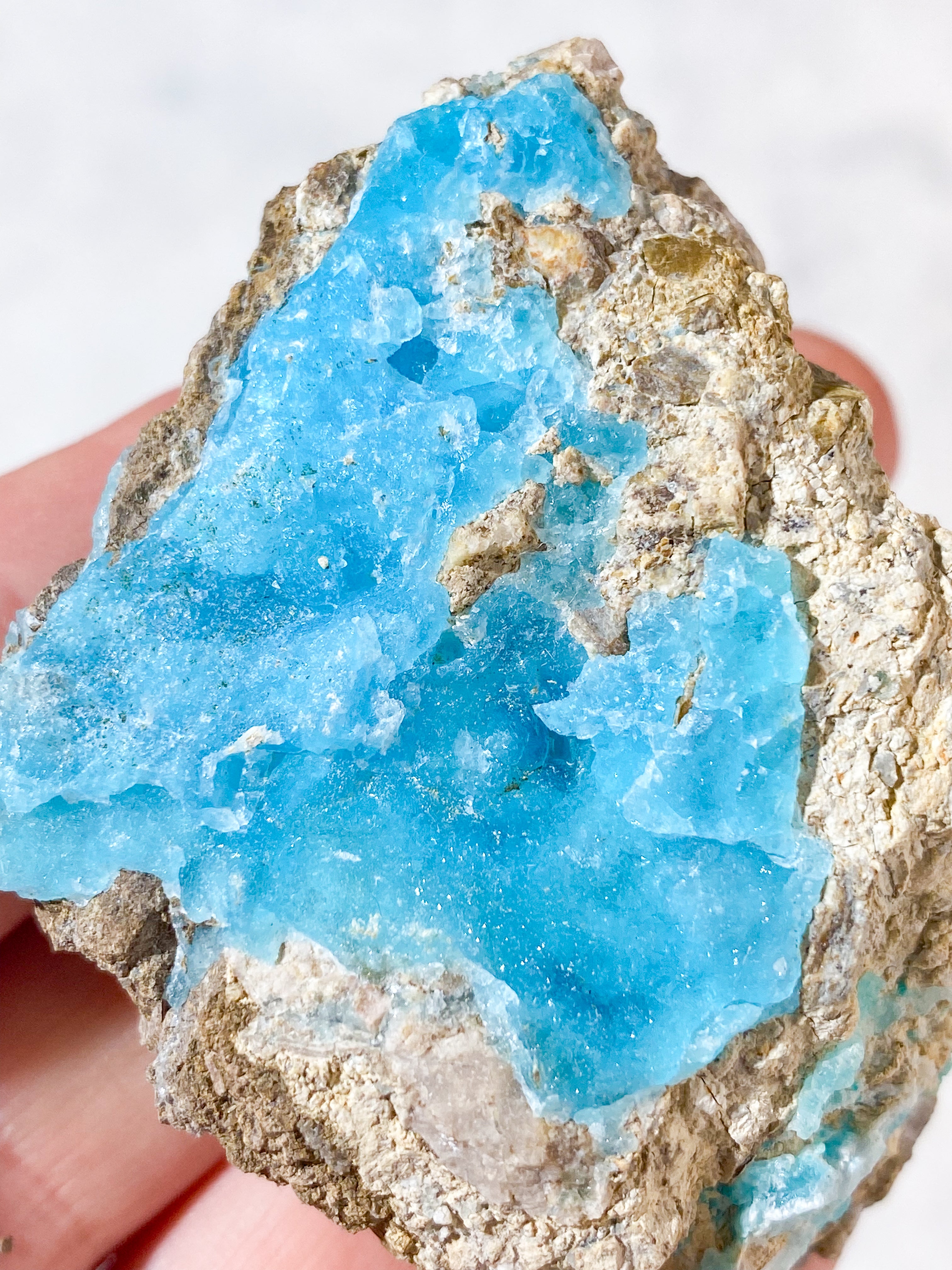 Blå Hemimorphite Klynge (Nr. 9)