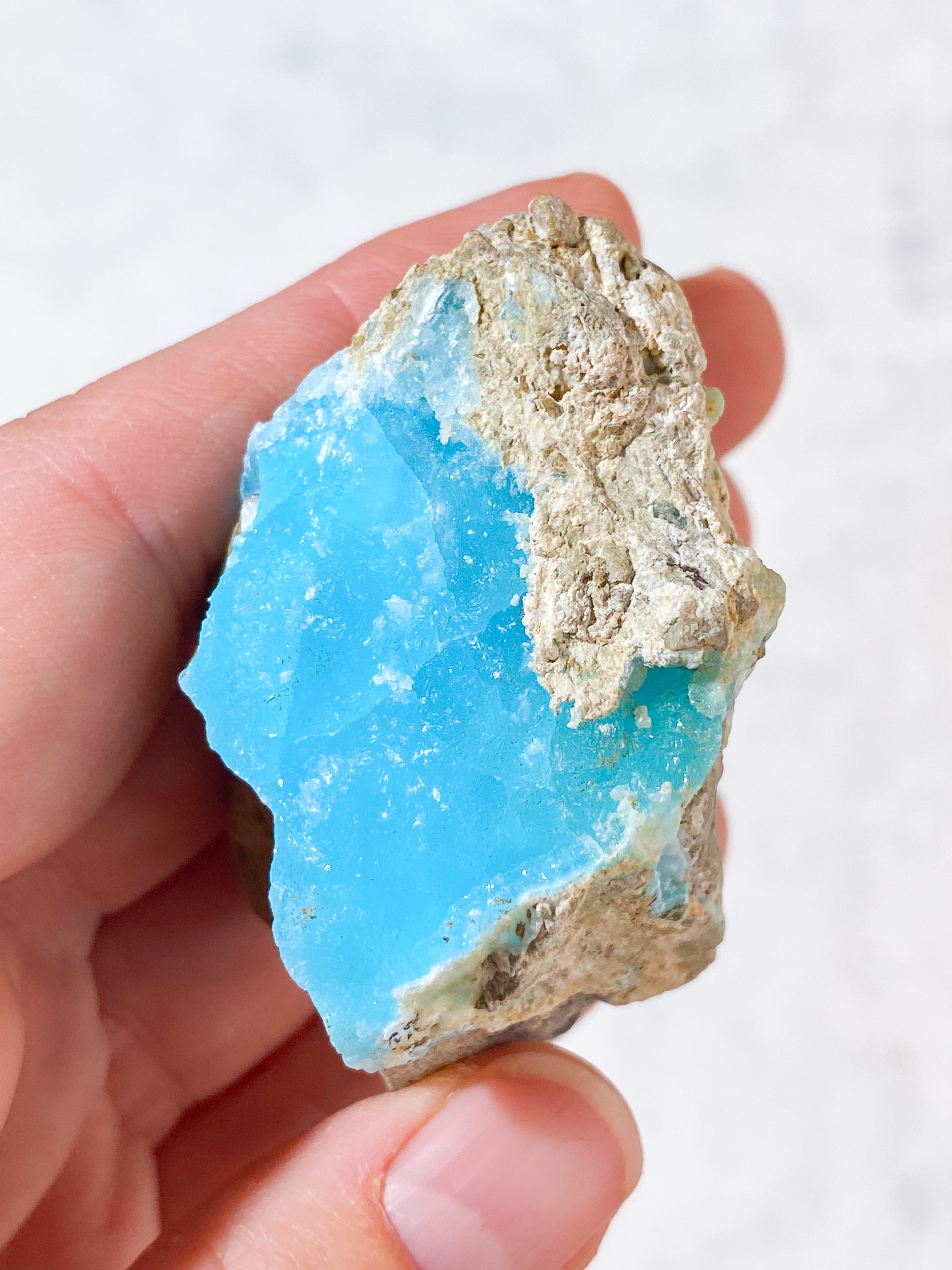 Blå Hemimorphite Klynge (Nr. 10)