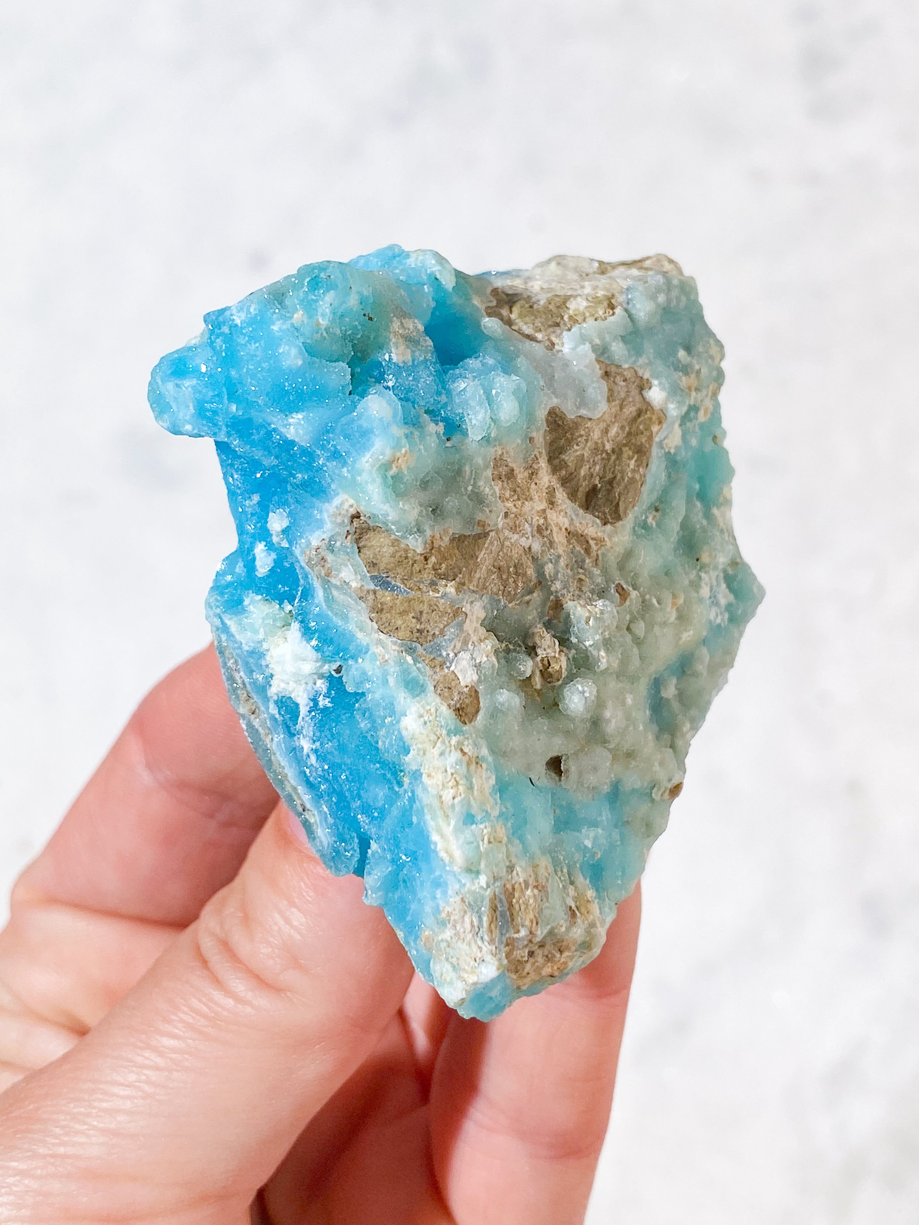Blå Hemimorphite Klynge (Nr. 11)