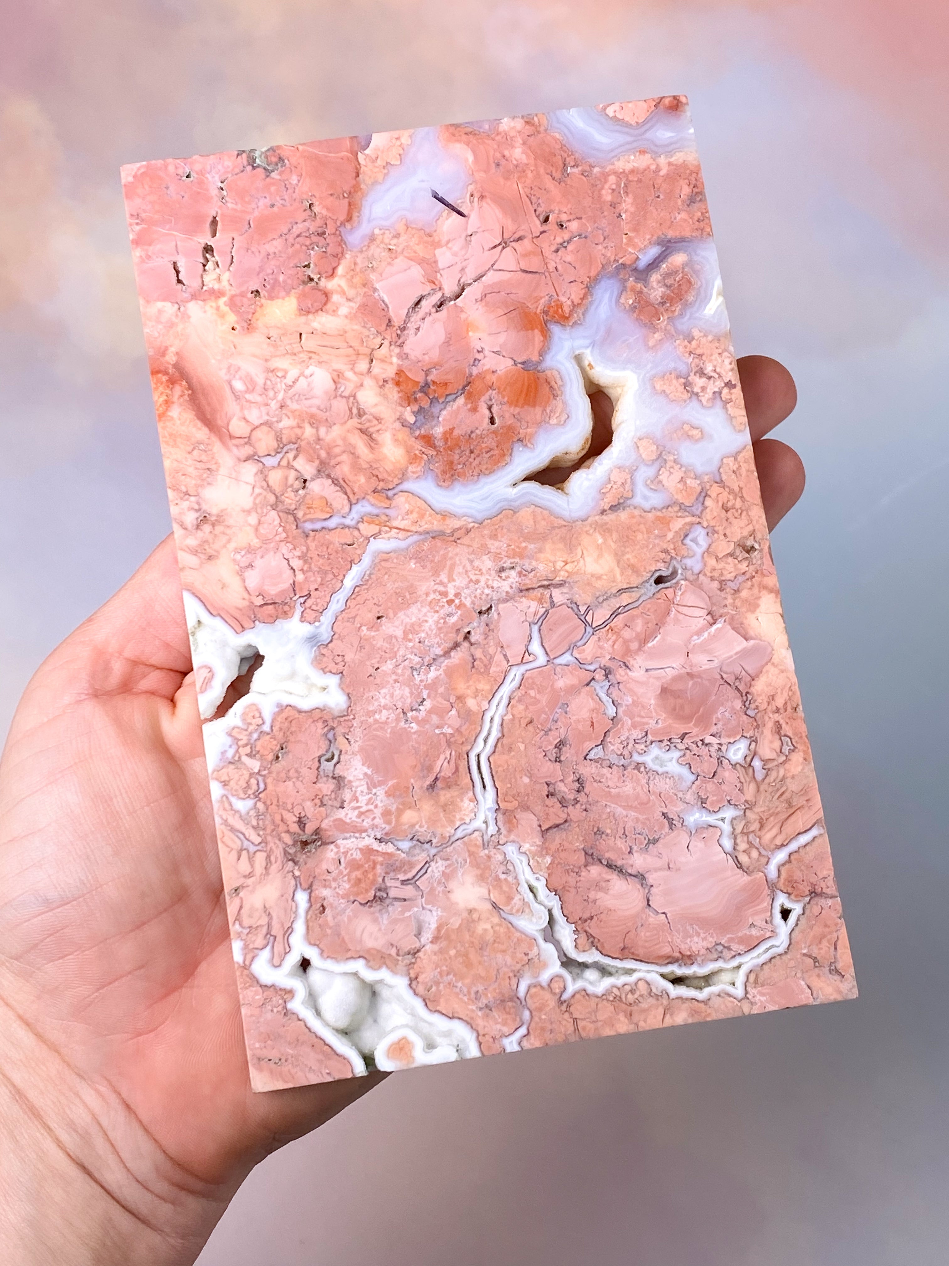 Pink Agat Coaster (Nr. 4)