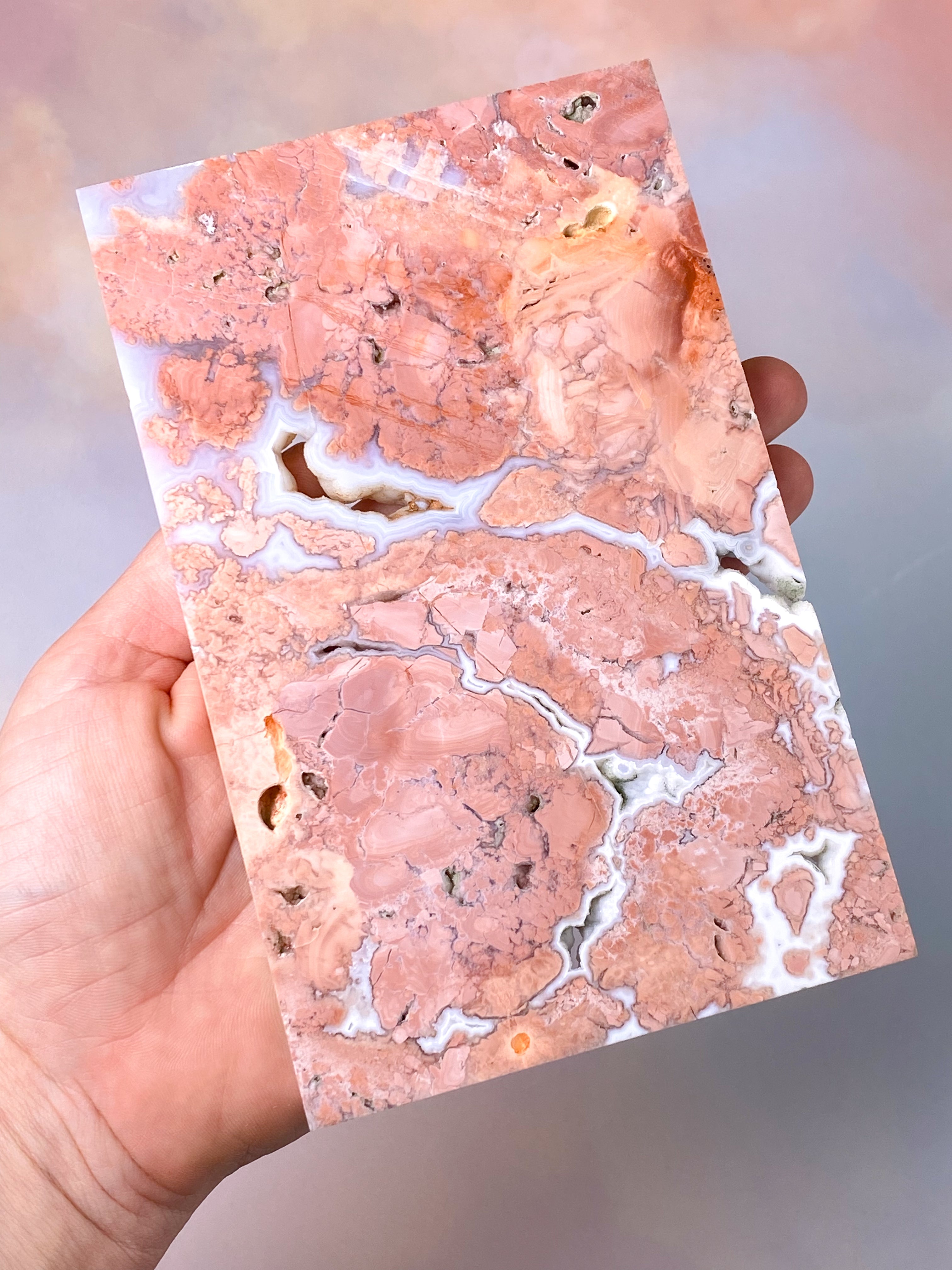 Pink Agat Coaster (Nr. 4)