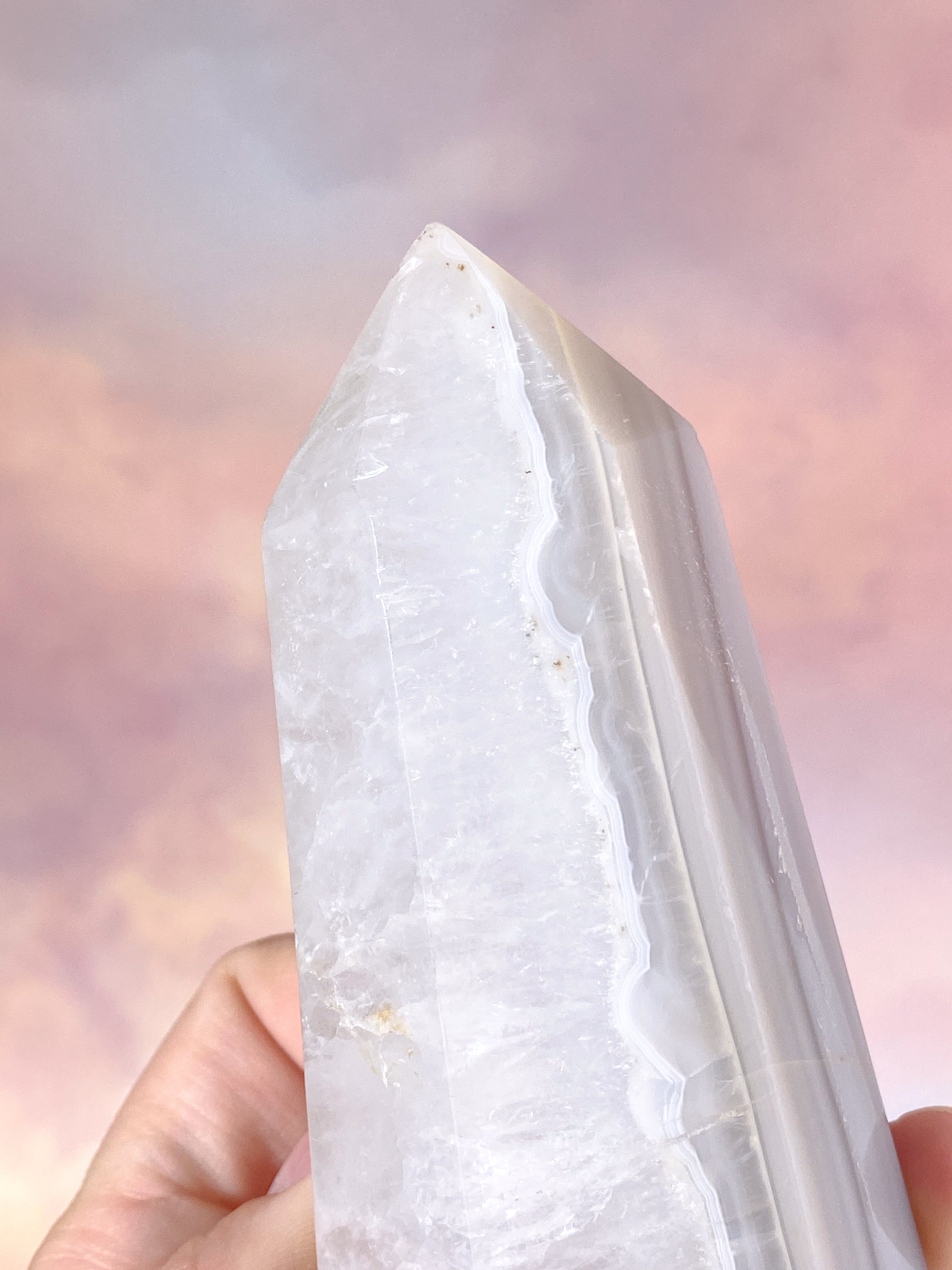 Druzy Agat Tårn (Nr. 2)
