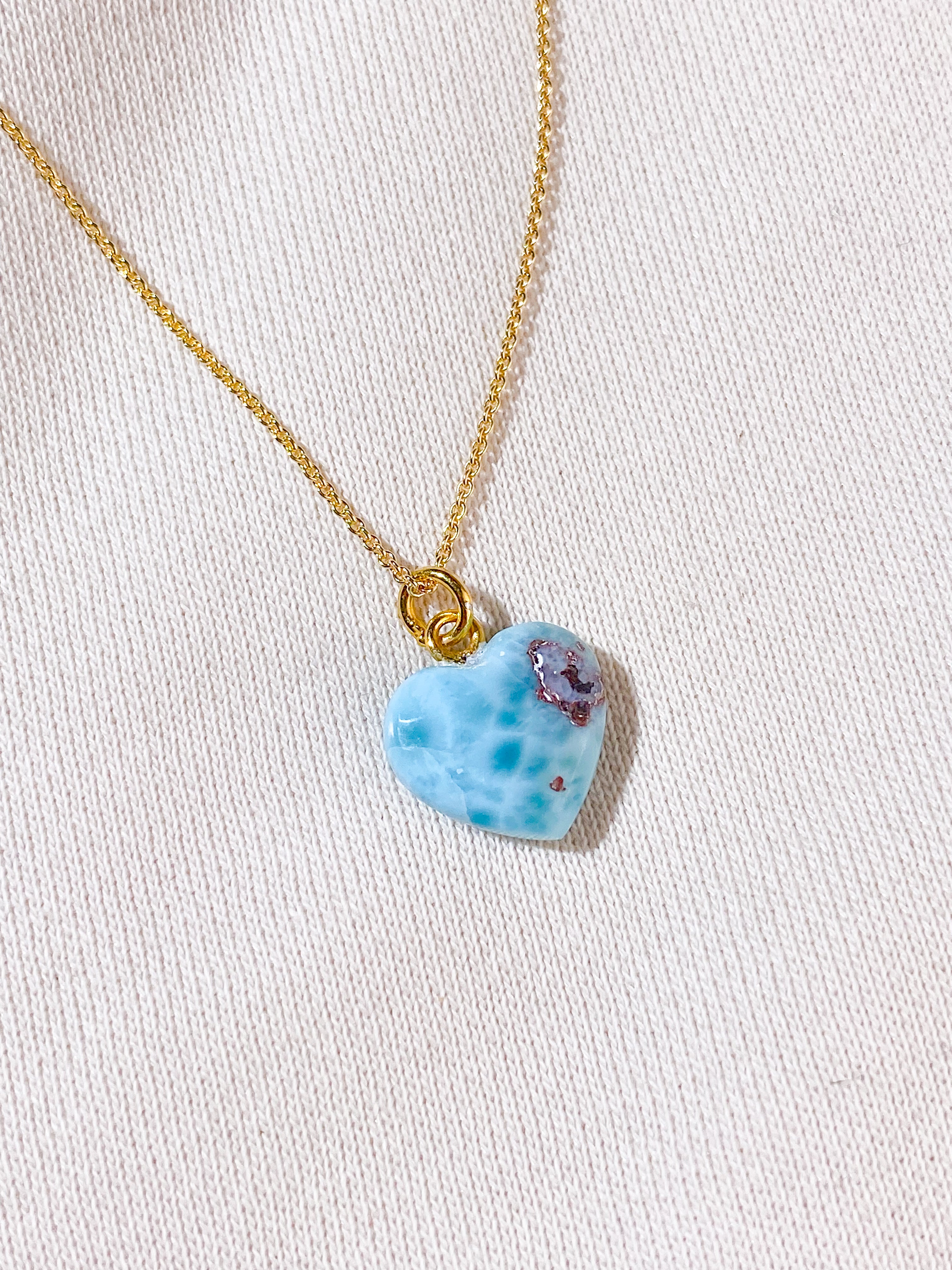 Larimar Hjerte Vedhæng (Nr. 1)