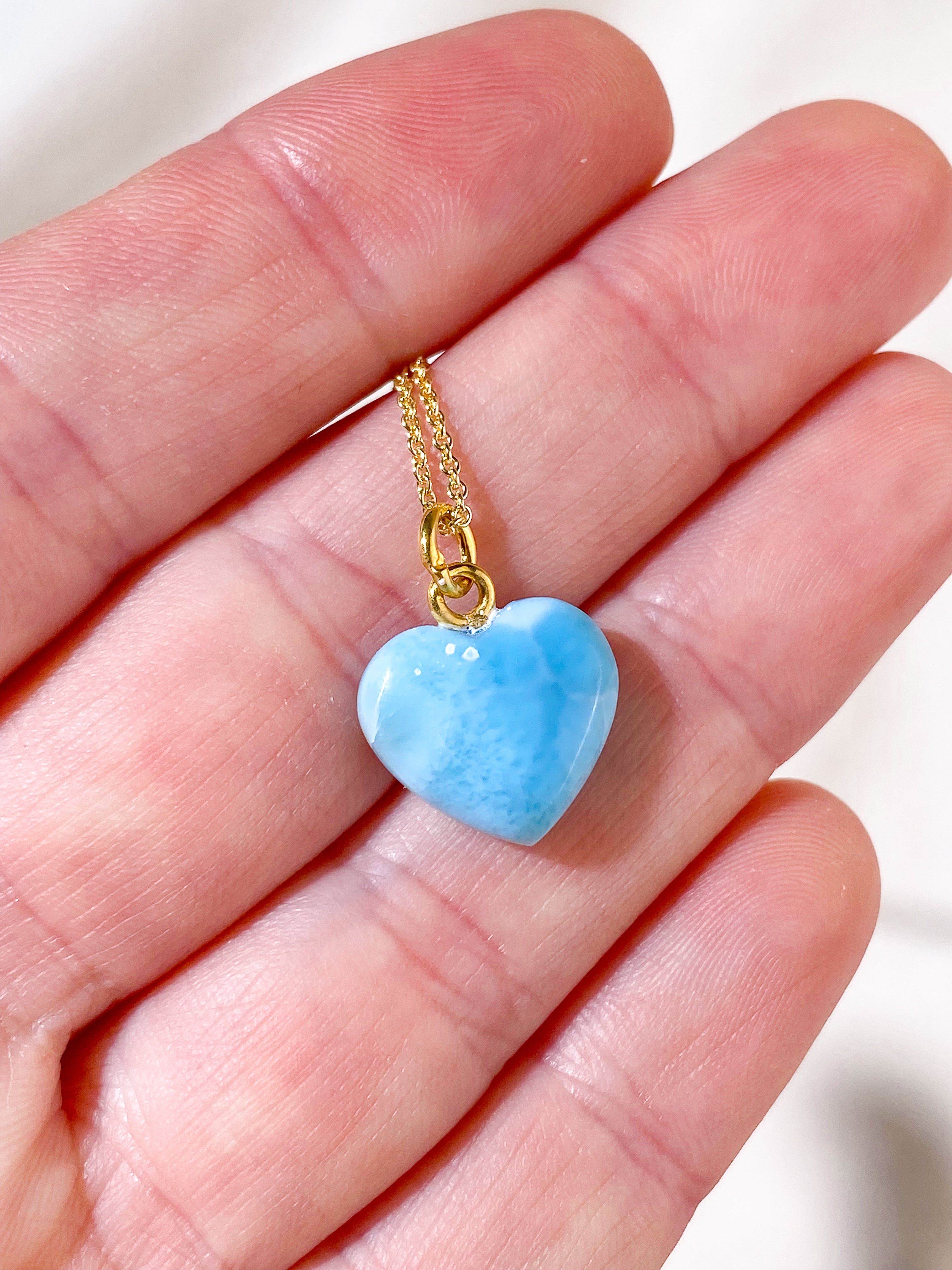 Larimar Hjerte Vedhæng (Nr. 1)