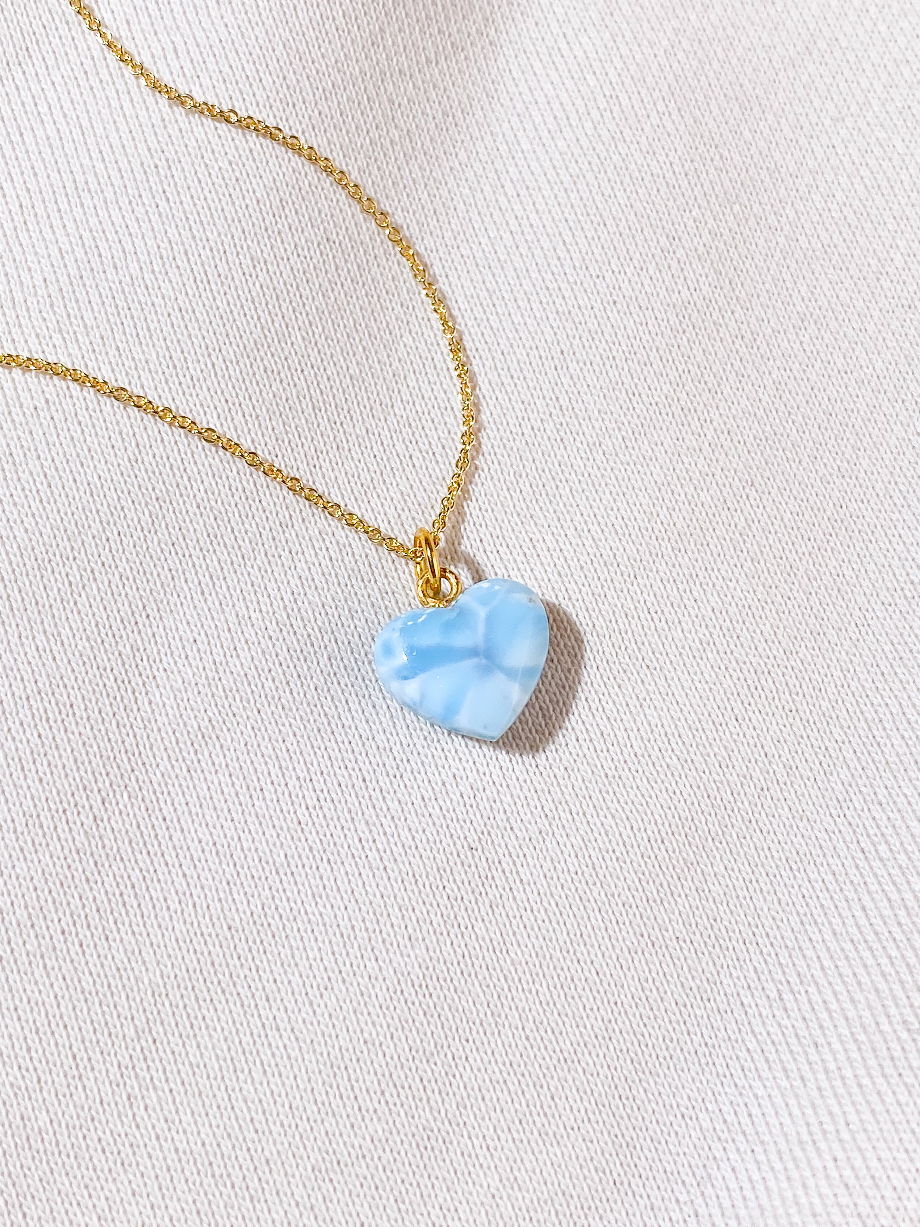 Larimar Hjerte Vedhæng (Nr. 4)