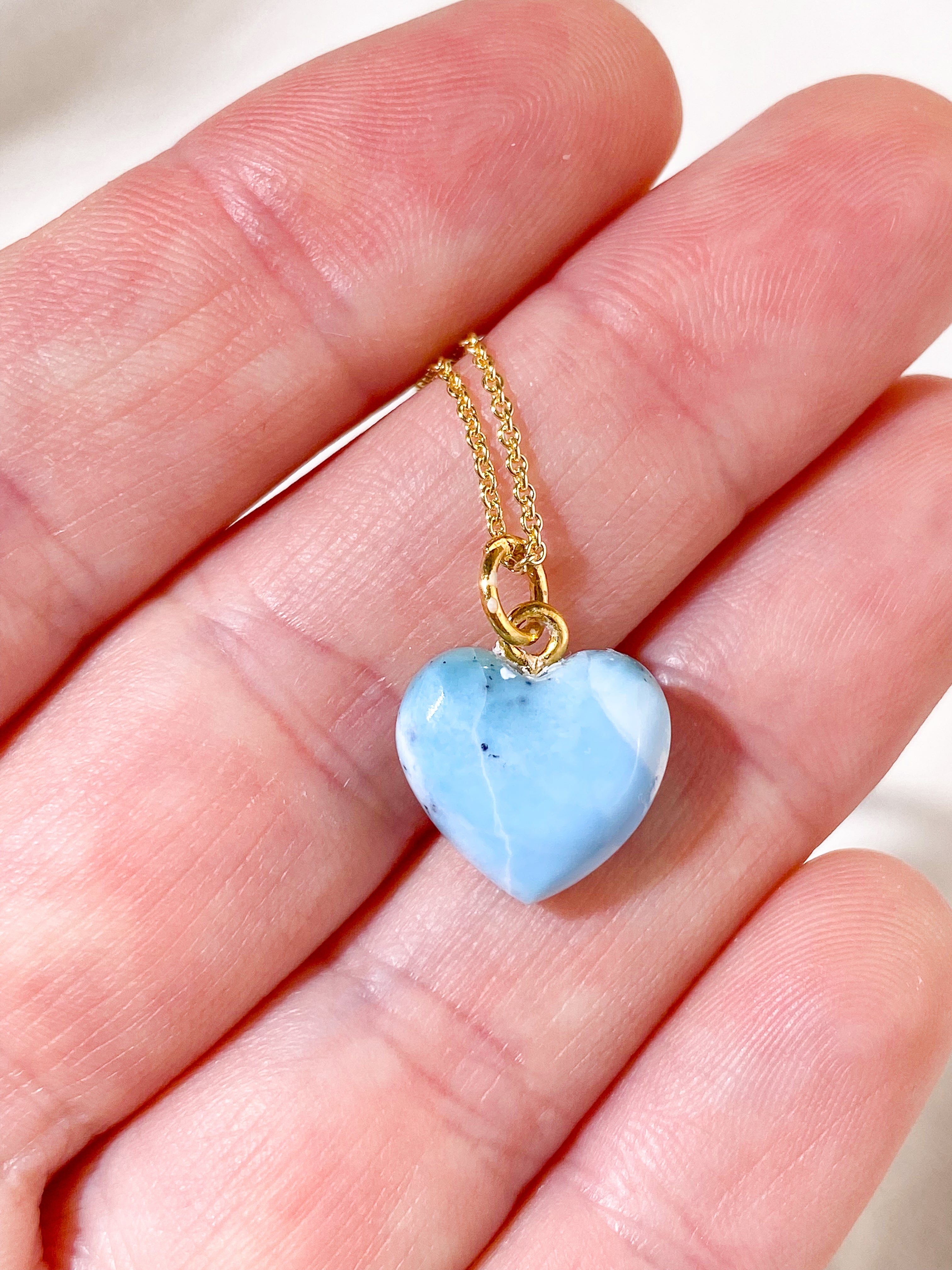 Larimar Hjerte Vedhæng (Nr. 5)