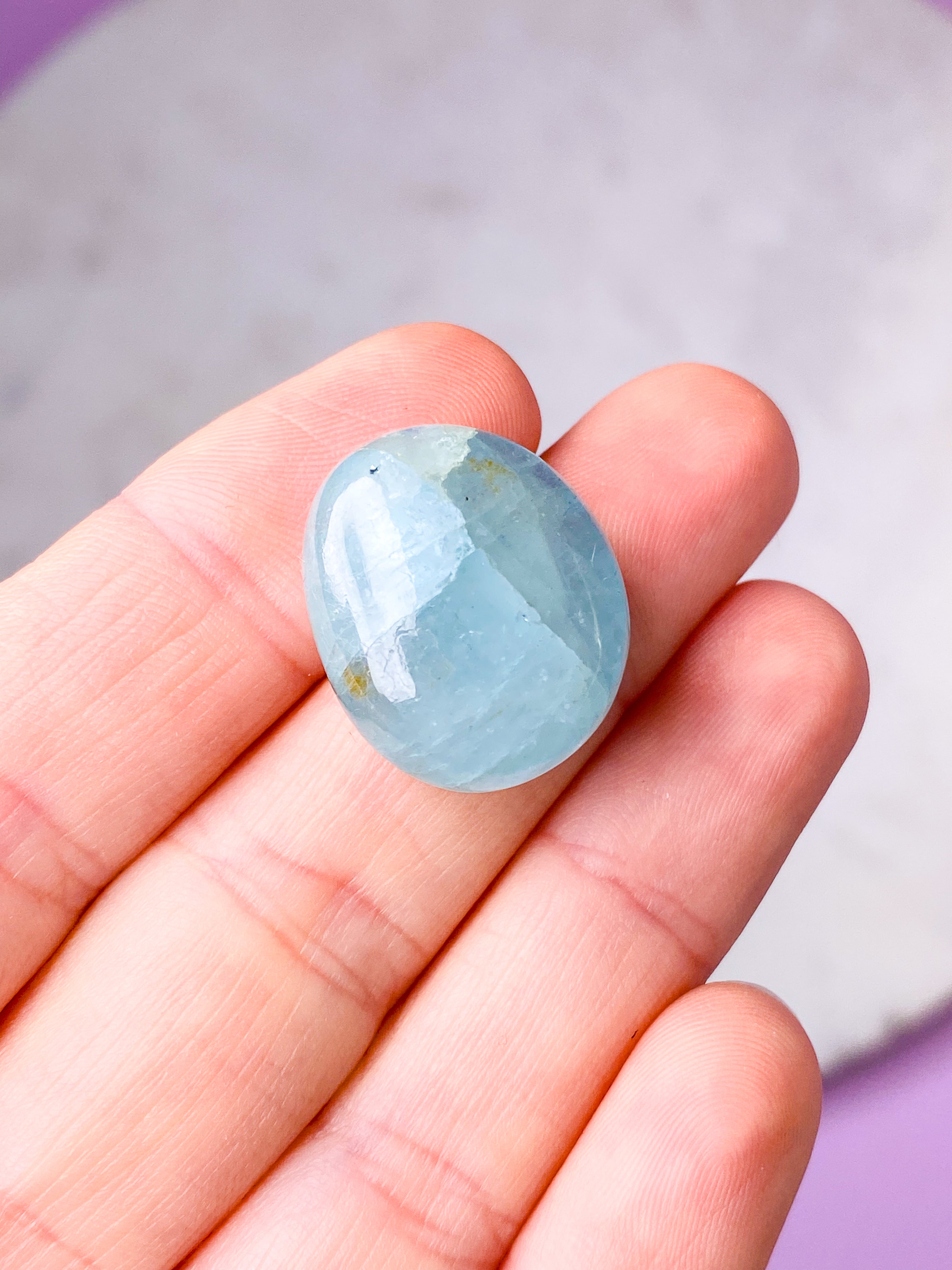 Akvamarin Poleret (Nr. 6) Eksklusiv Kvalitet