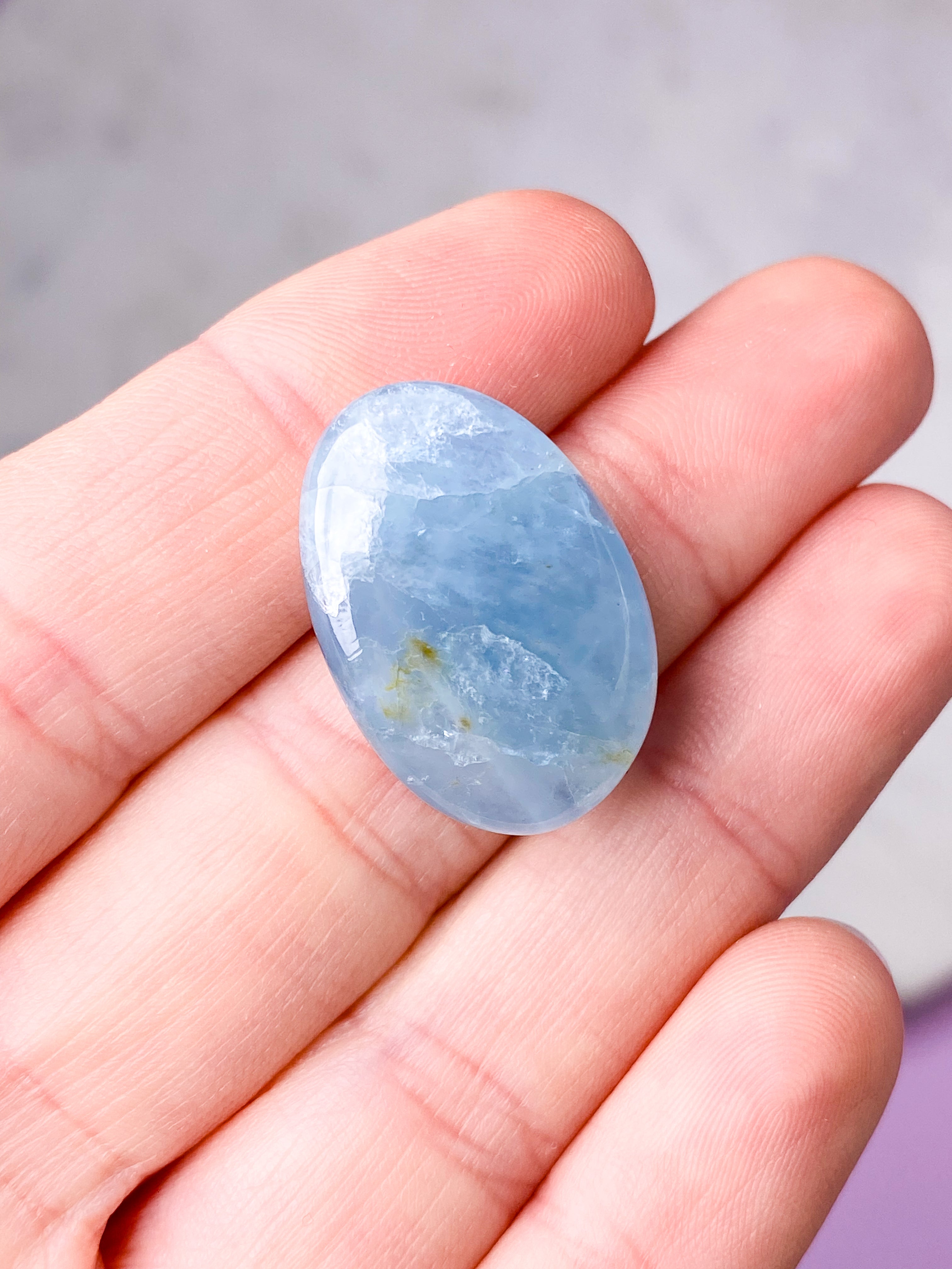 Akvamarin Poleret (Nr. 7) Eksklusiv Kvalitet