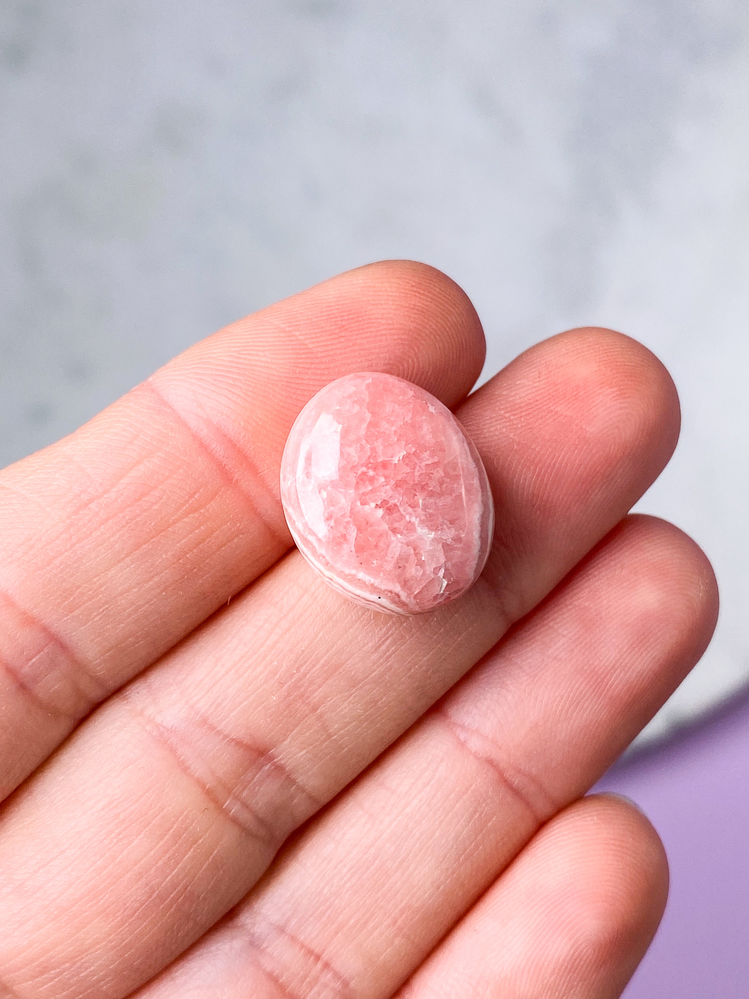 Rhodochrosit Poleret (Nr. 12) Eksklusiv Kvalitet