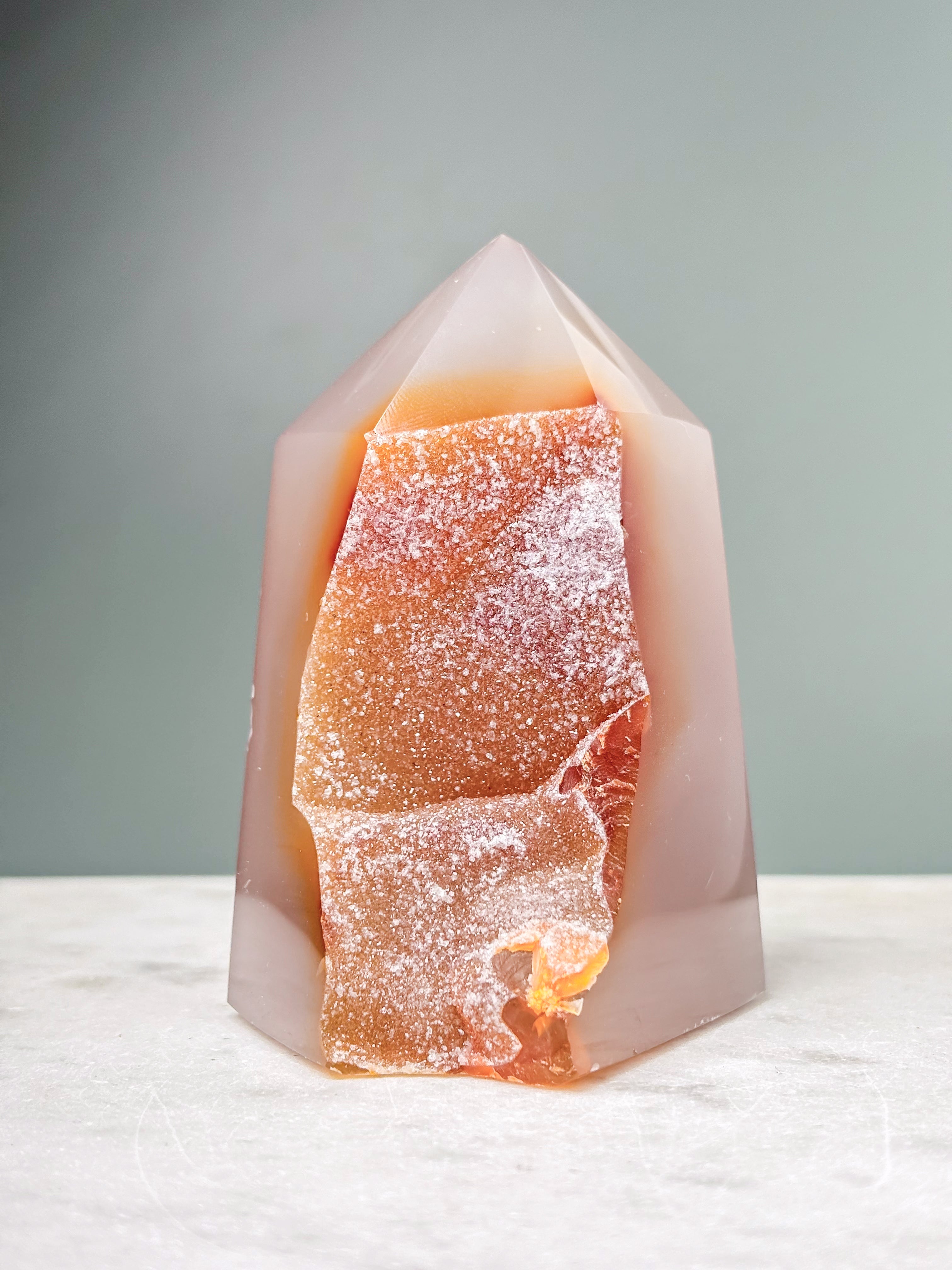 Druzy Agate Tower (No. 1)