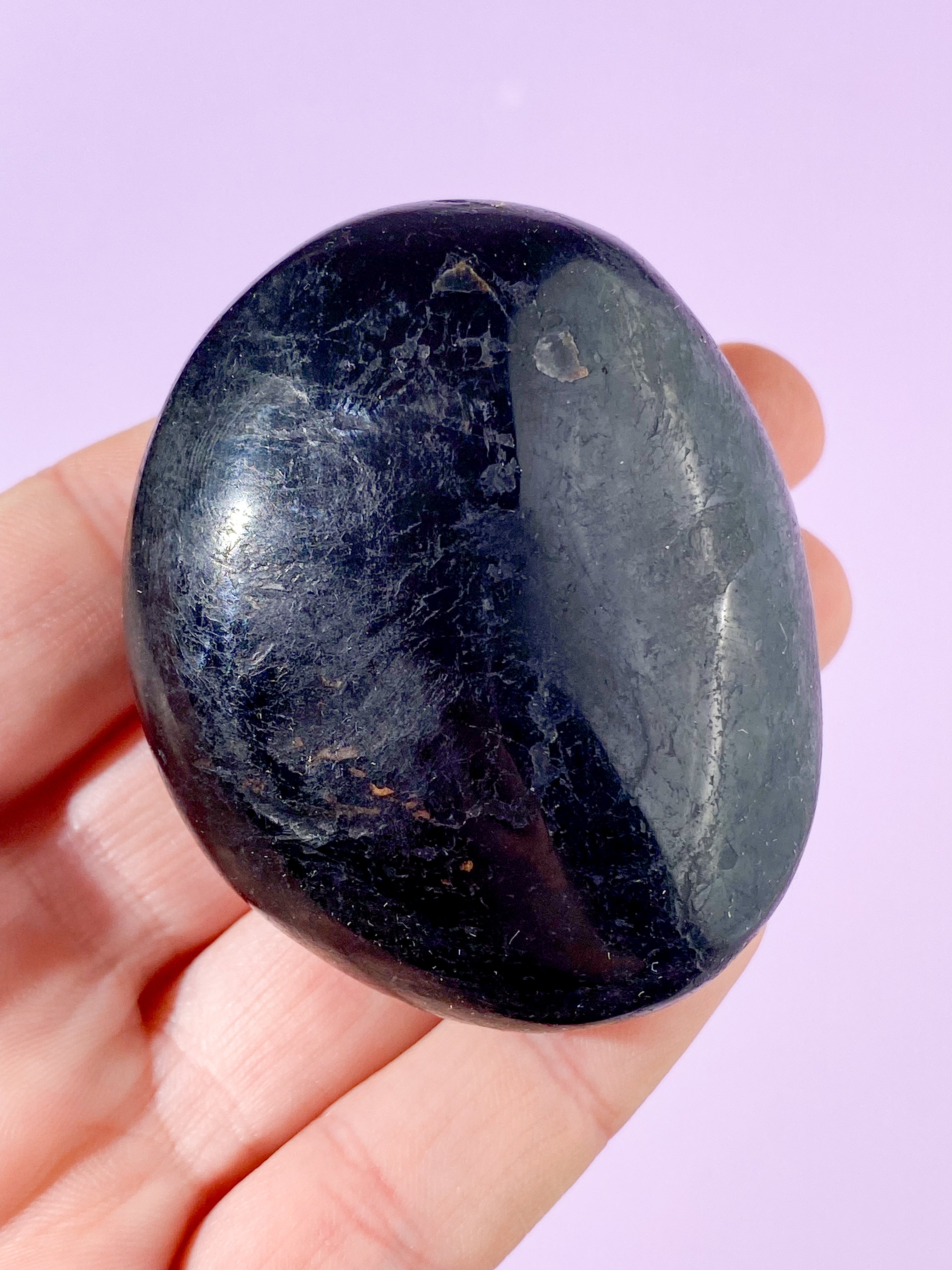 Sort Turmalin Palmstone (Nr. 2)