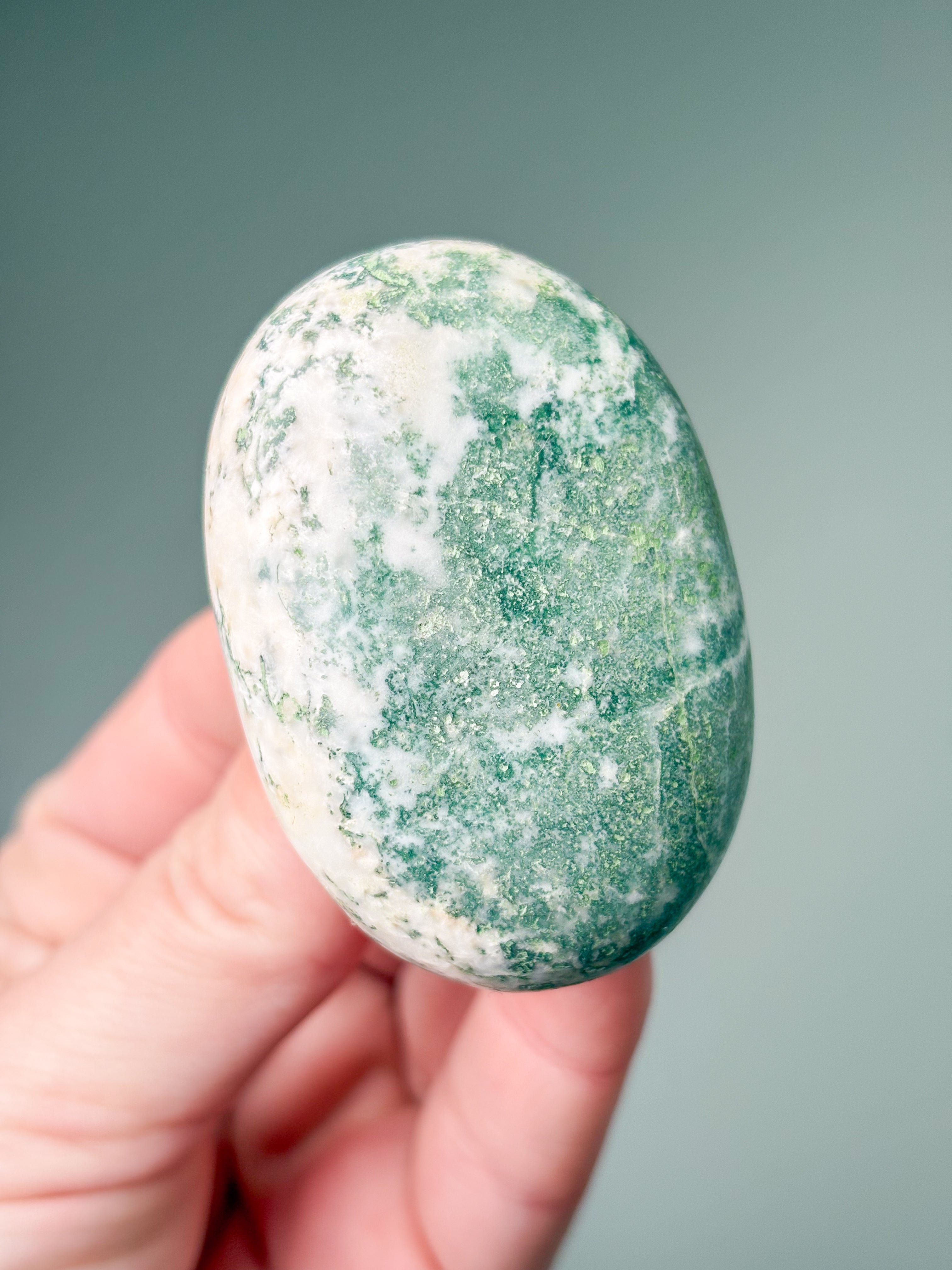 Green Heulandite Palmstone (No. 3)