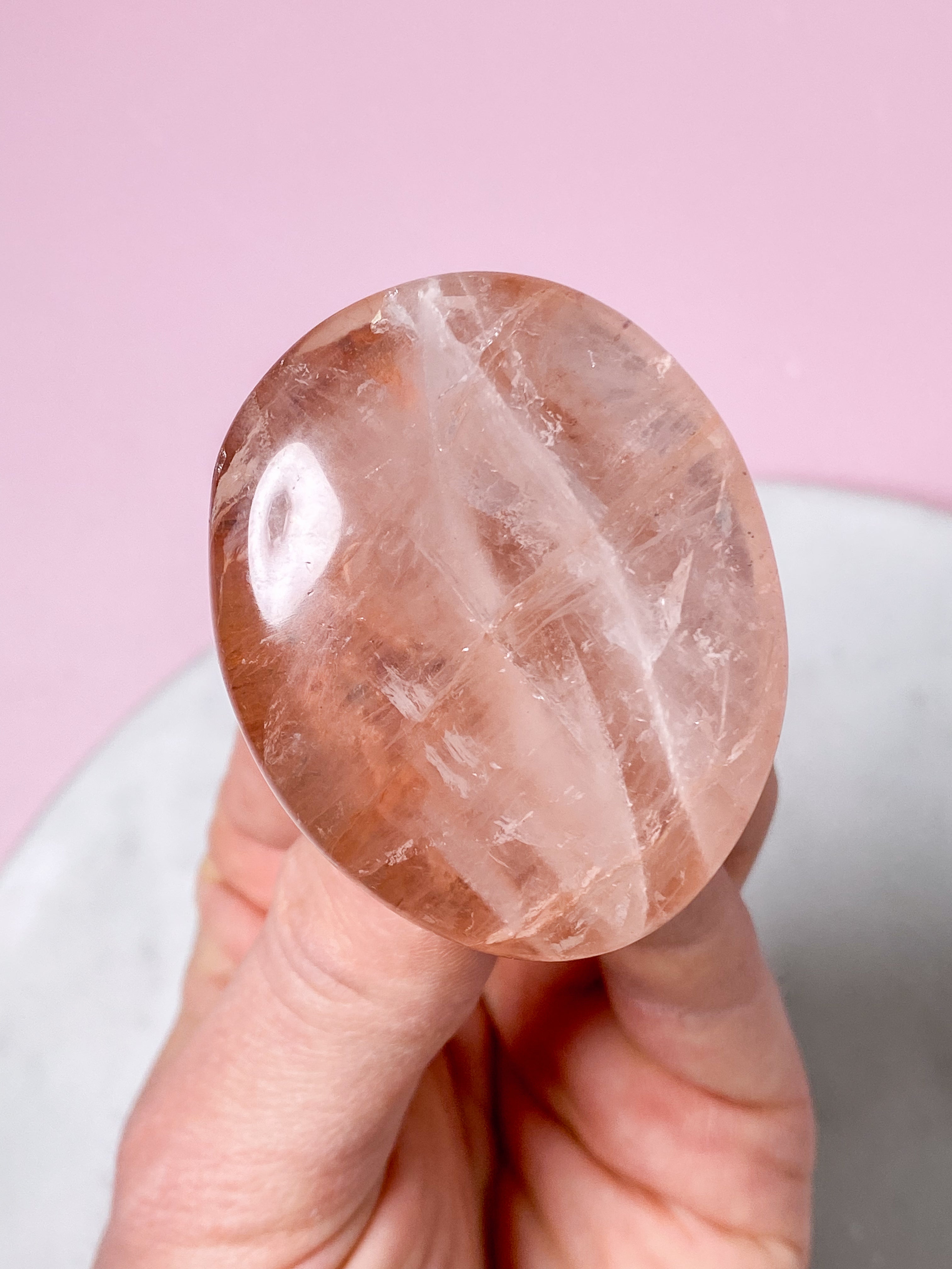 Hæmatit Kvarts Palmstone (Nr. 4)