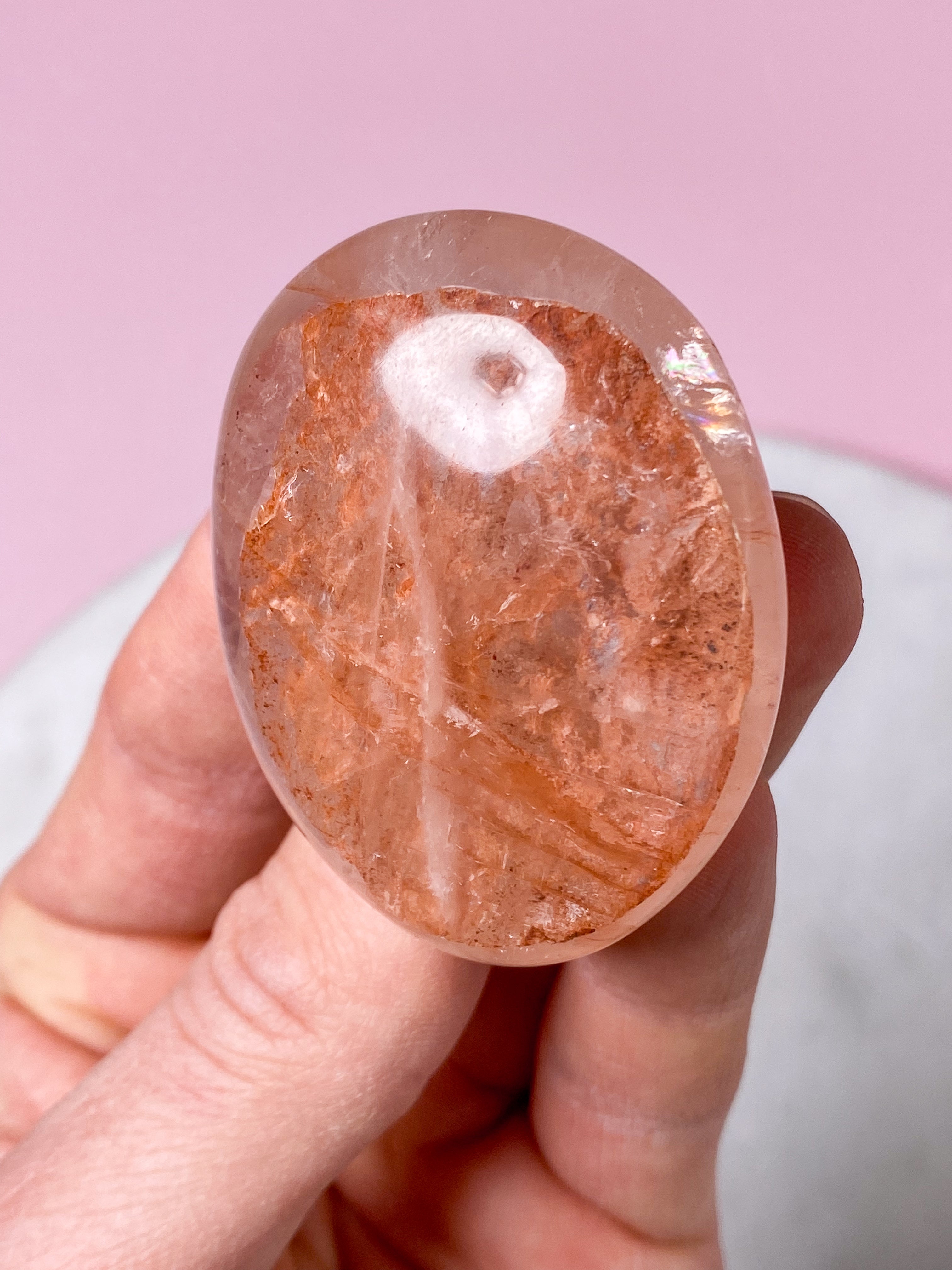 Hæmatit Kvarts Palmstone (Nr. 4)