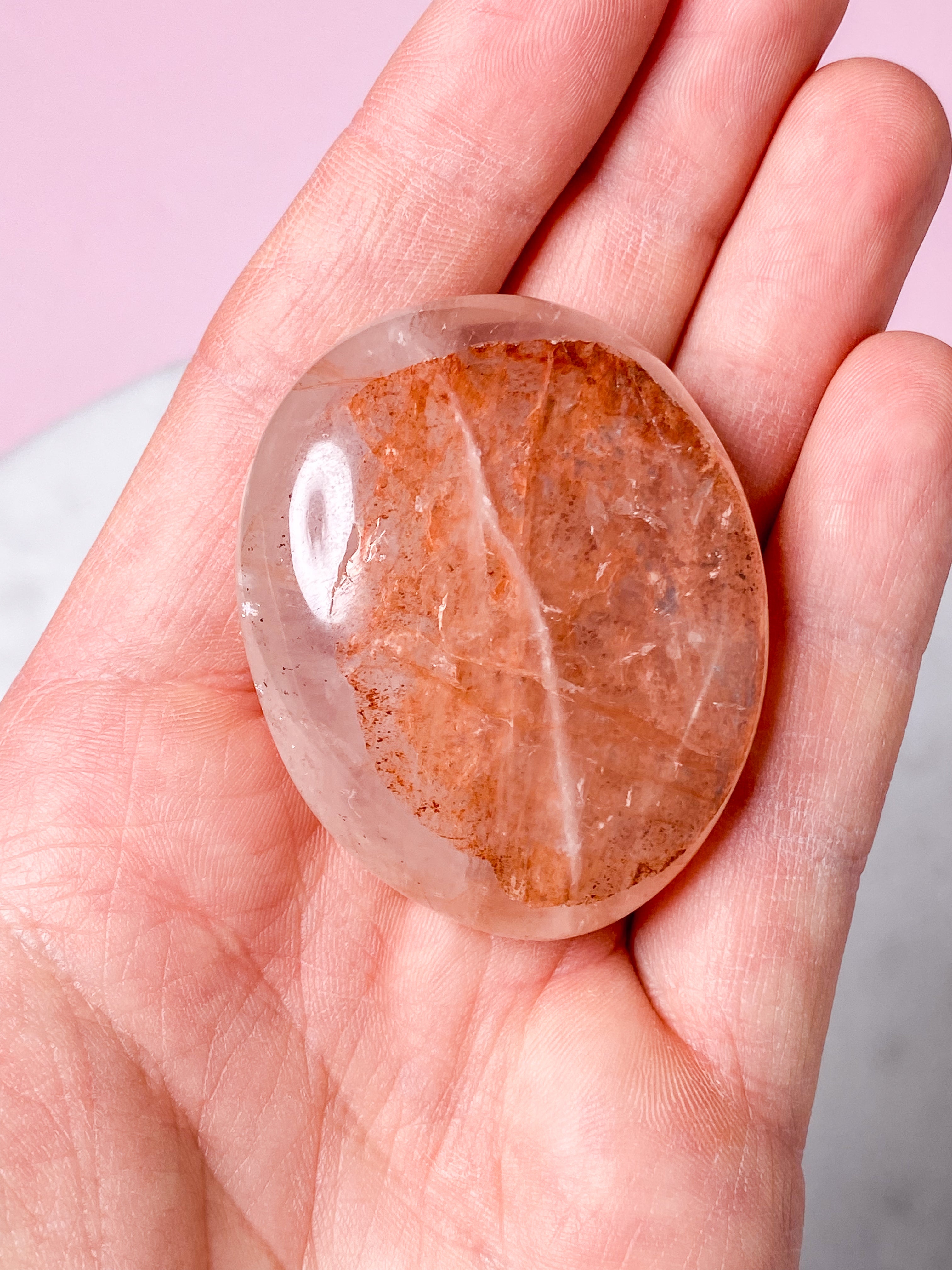 Hæmatit Kvarts Palmstone (Nr. 4)