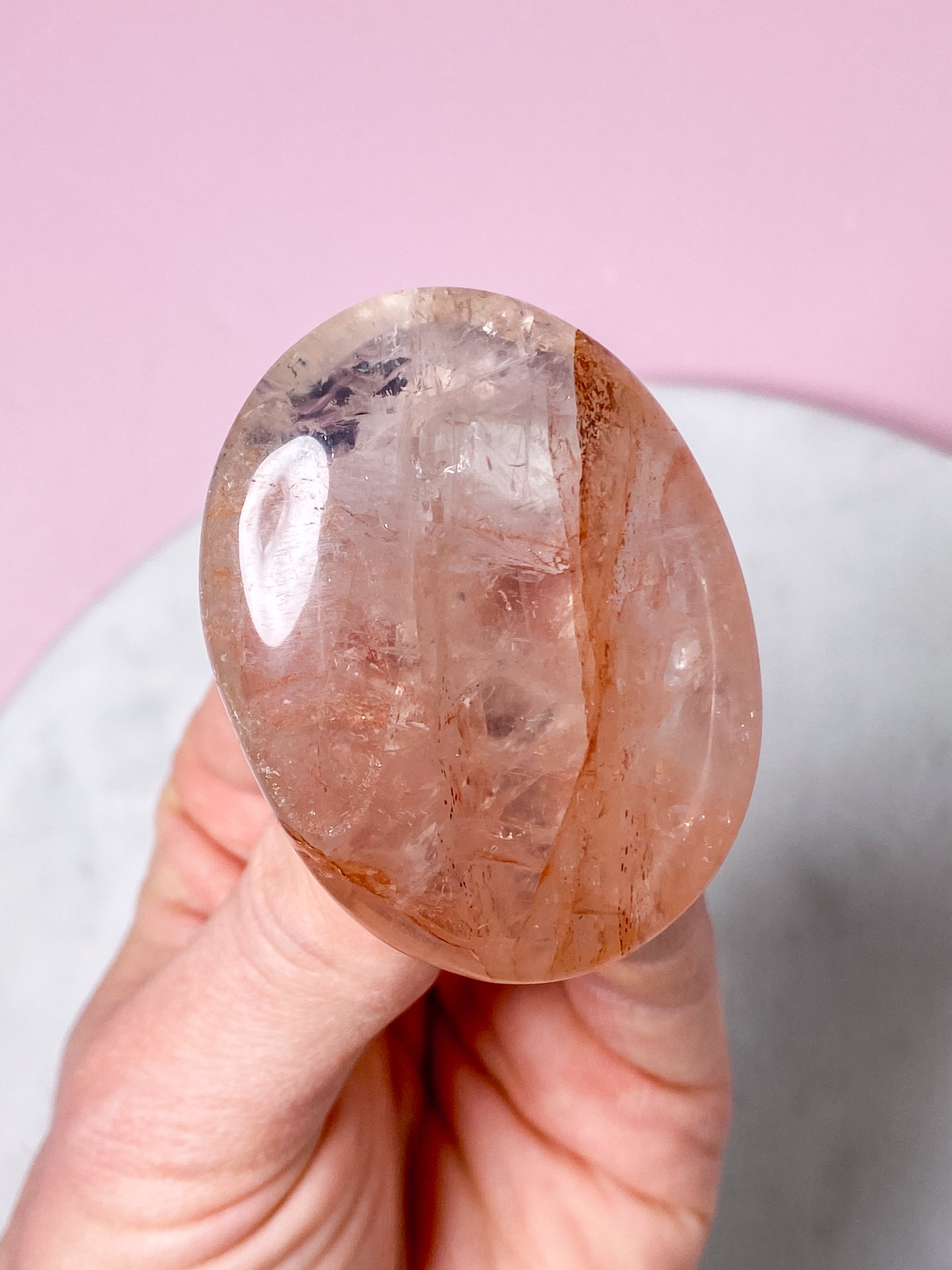 Hæmatit Kvarts Palmstone (Nr. 5)