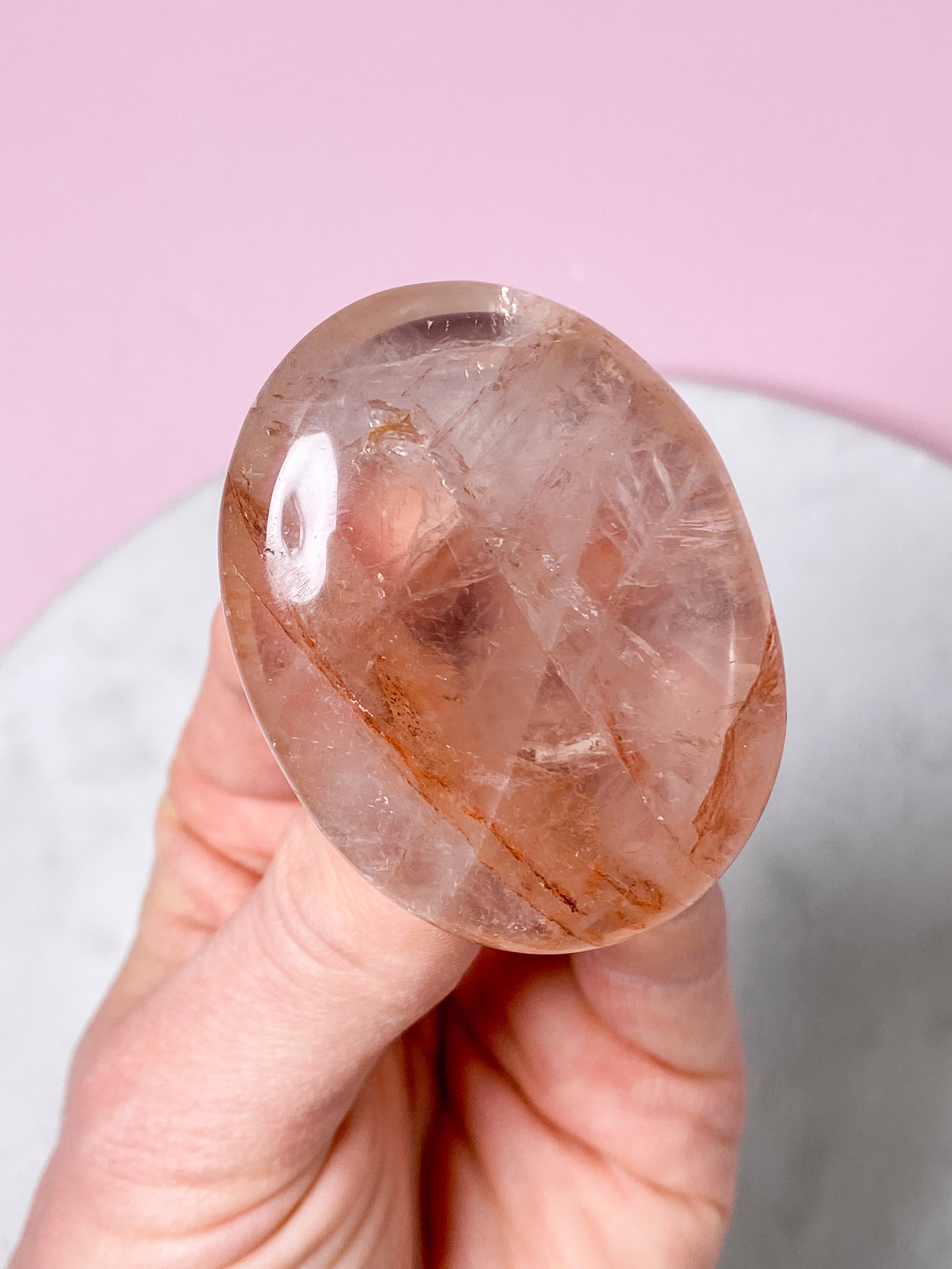 Hæmatit Kvarts Palmstone (Nr. 5)