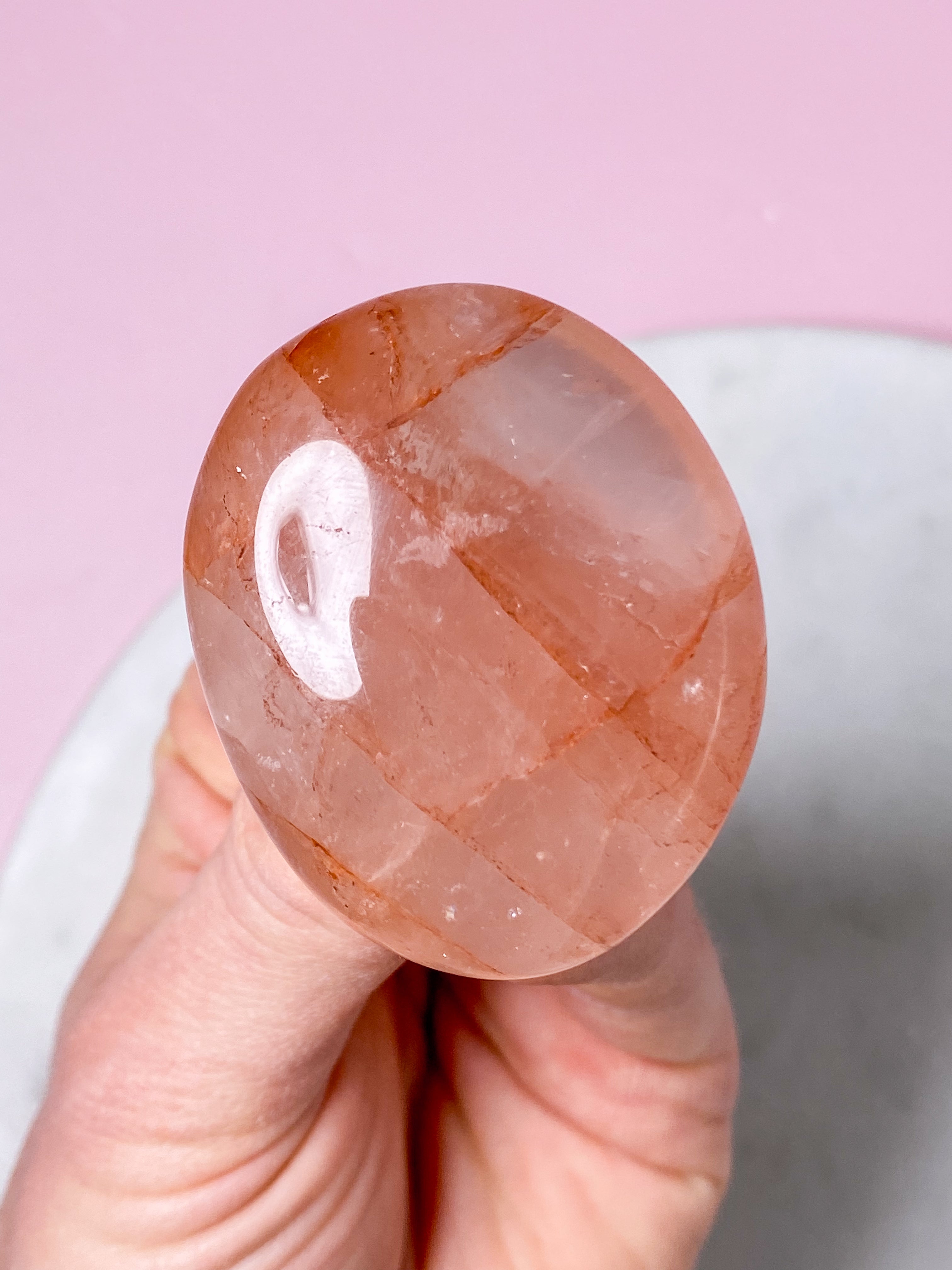 Hæmatit Kvarts Palmstone (Nr. 6)