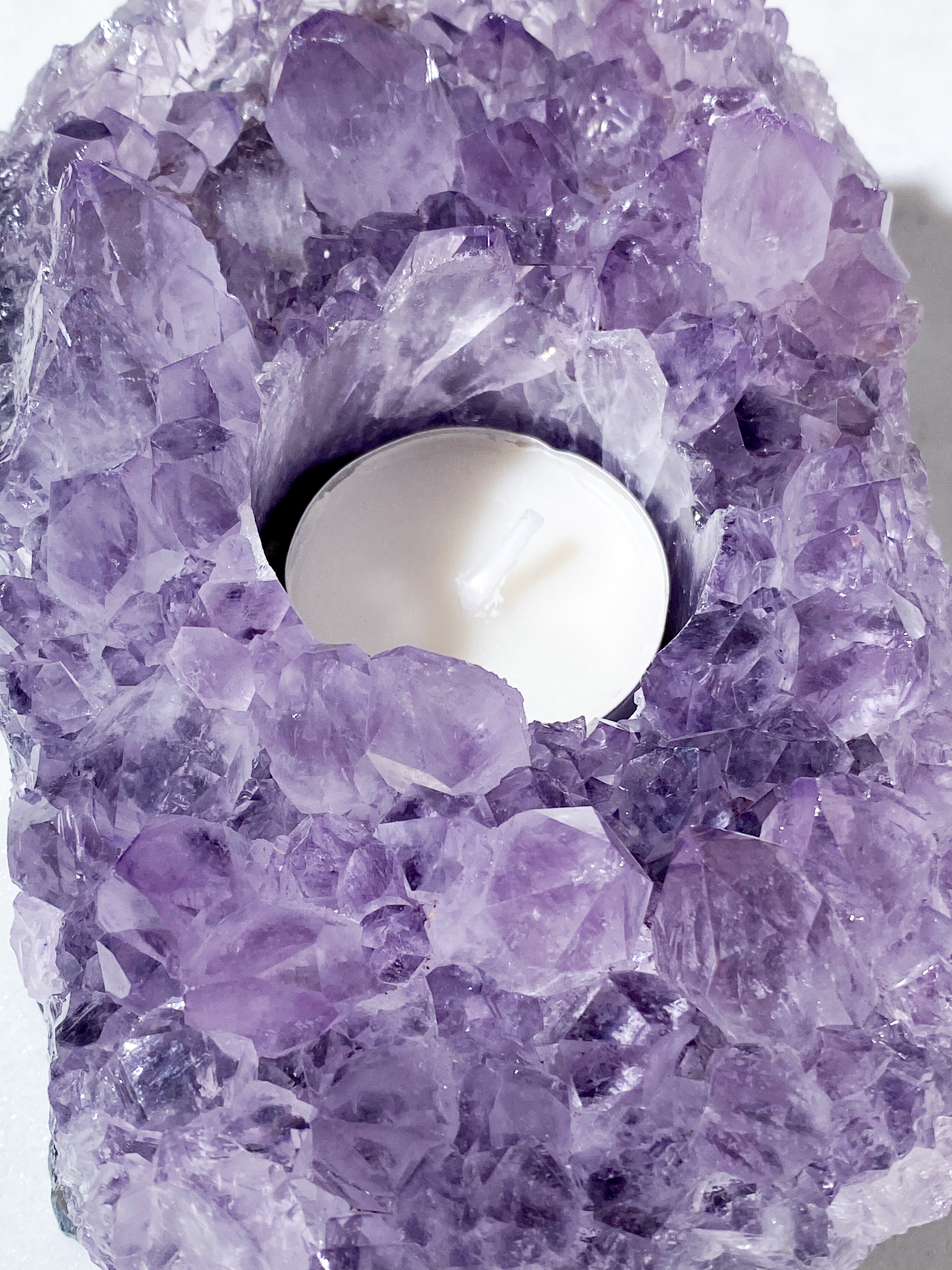 Ametyst Fyrfadsholder (Nr. 21)