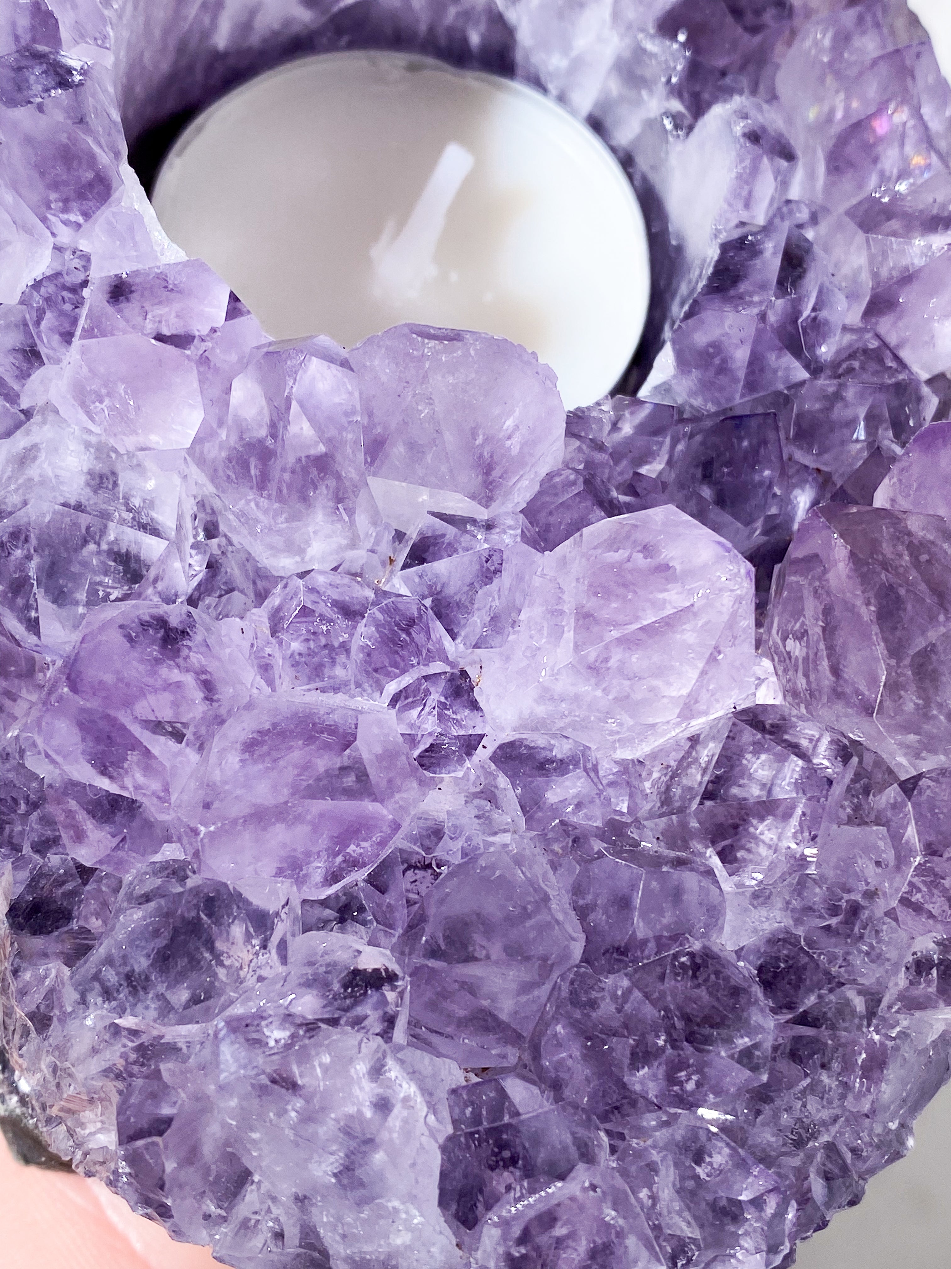 Ametyst Fyrfadsholder (Nr. 21)